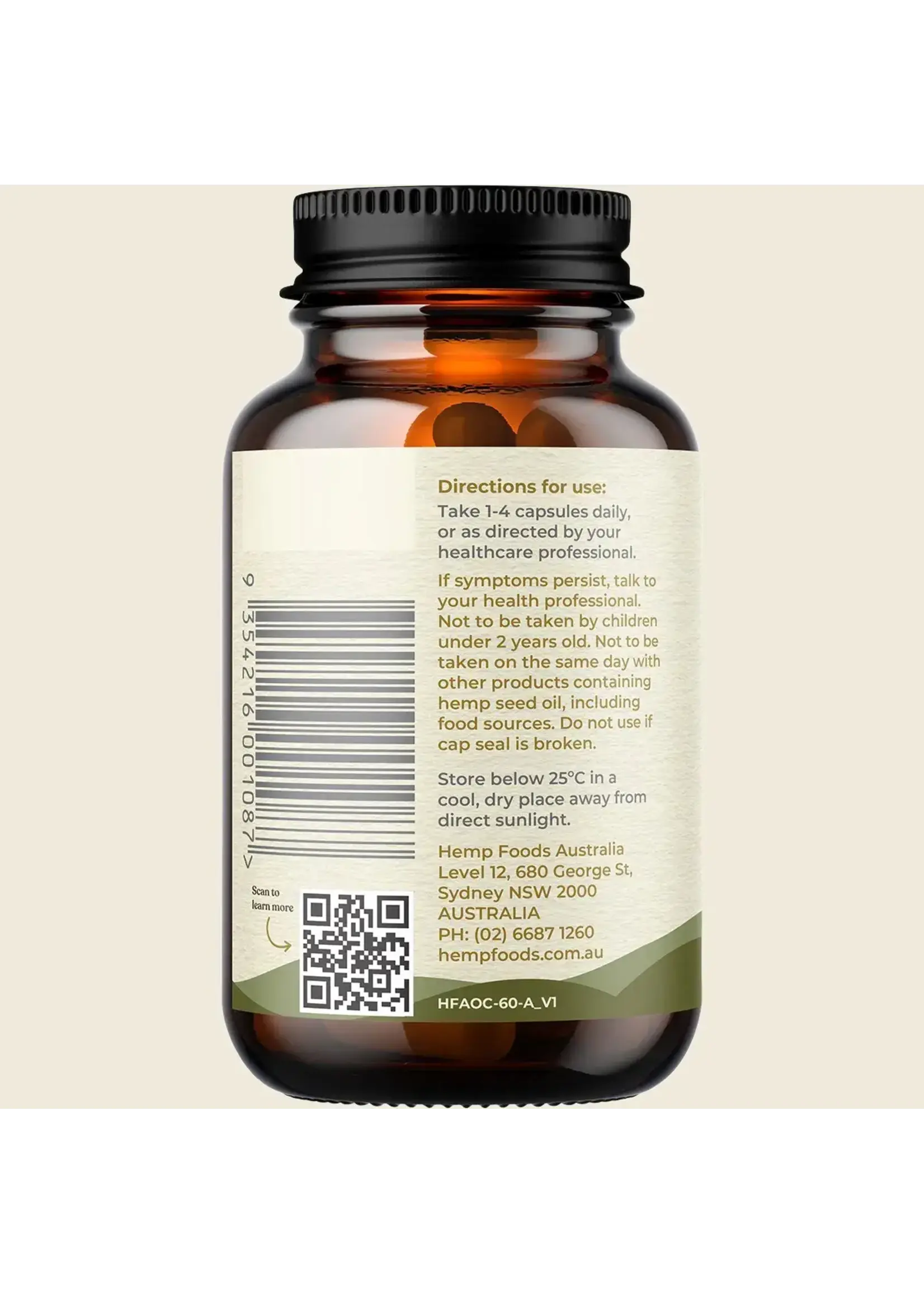 Hemp Foods Australia ( Essential Hemp) Hemp Foods Australia Plant-Based Omega with Hemp 60caps