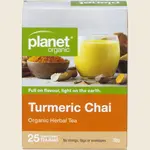 Planet Organic Planet Organic Herbal Tea Bags 25 Turmeric Chai