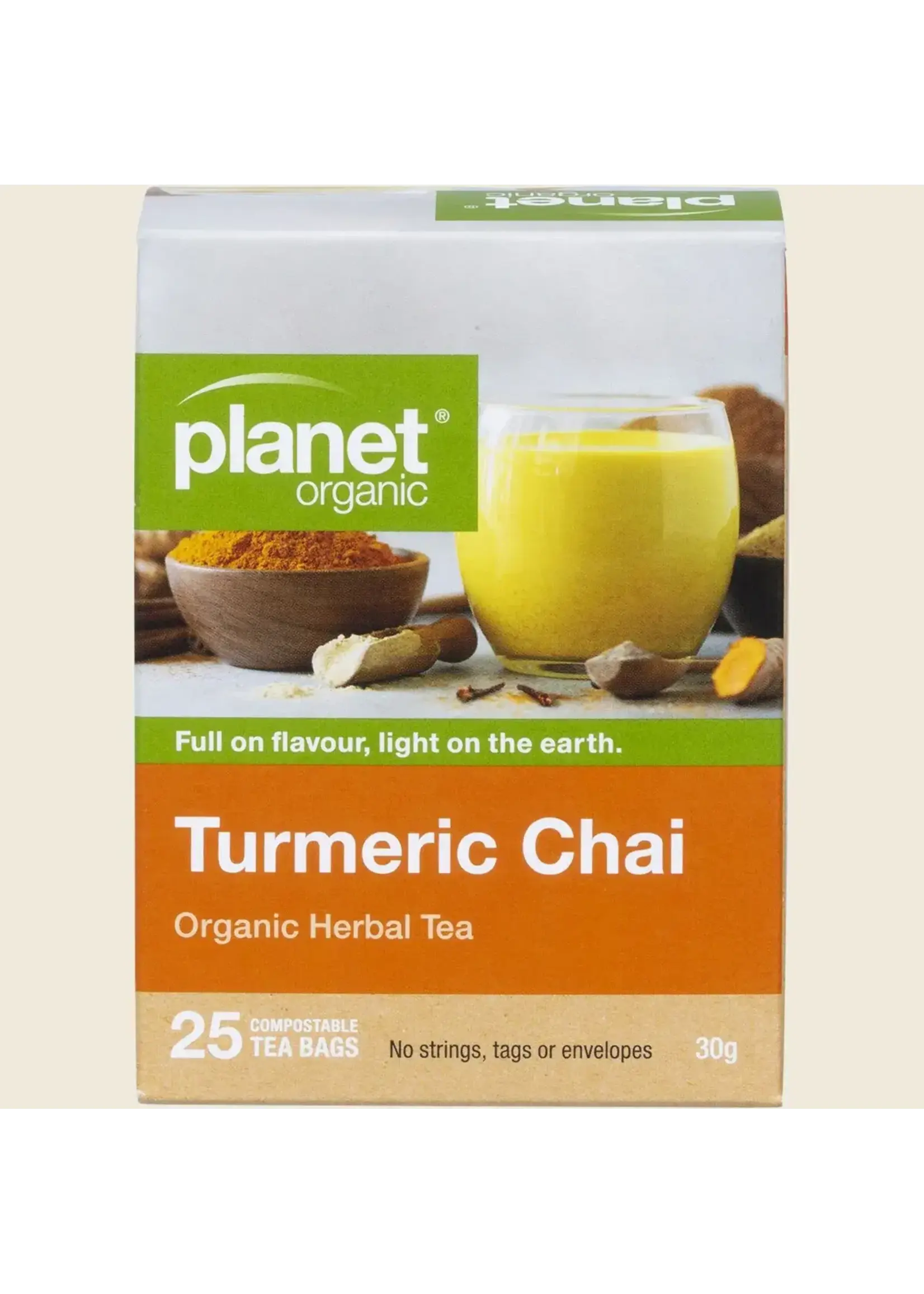 Planet Organic Planet Organic Herbal Tea Bags 25 Turmeric Chai