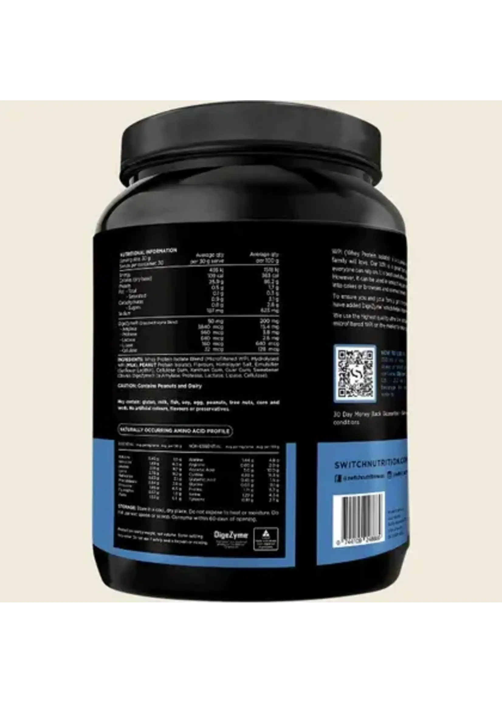 Switch Nutrition Switch Nutrition WPI Premium Whey Protein Isolate Peanut brittle 900g