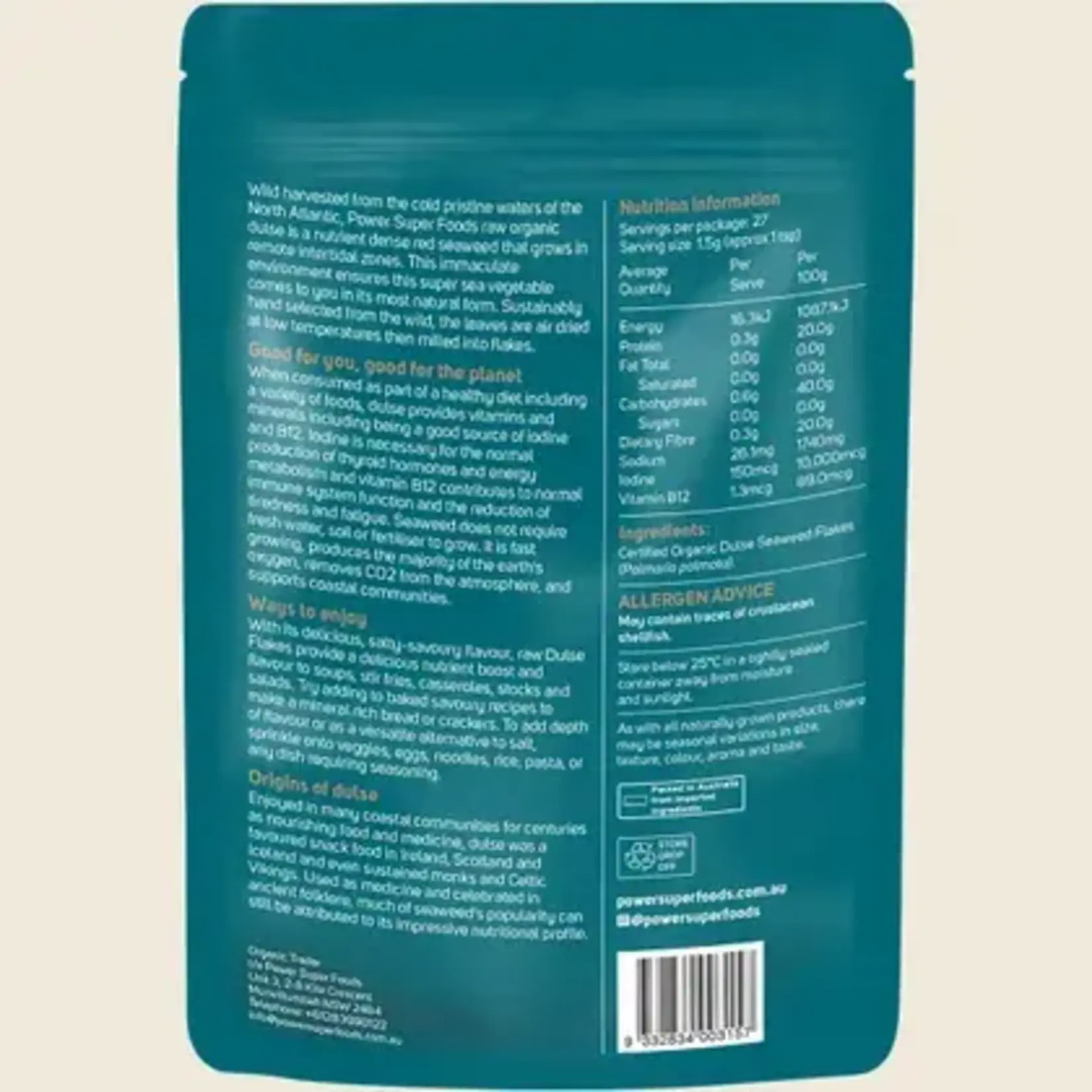 Power Super Foods Power Super Foods Organic Dulse Flakes 40 g