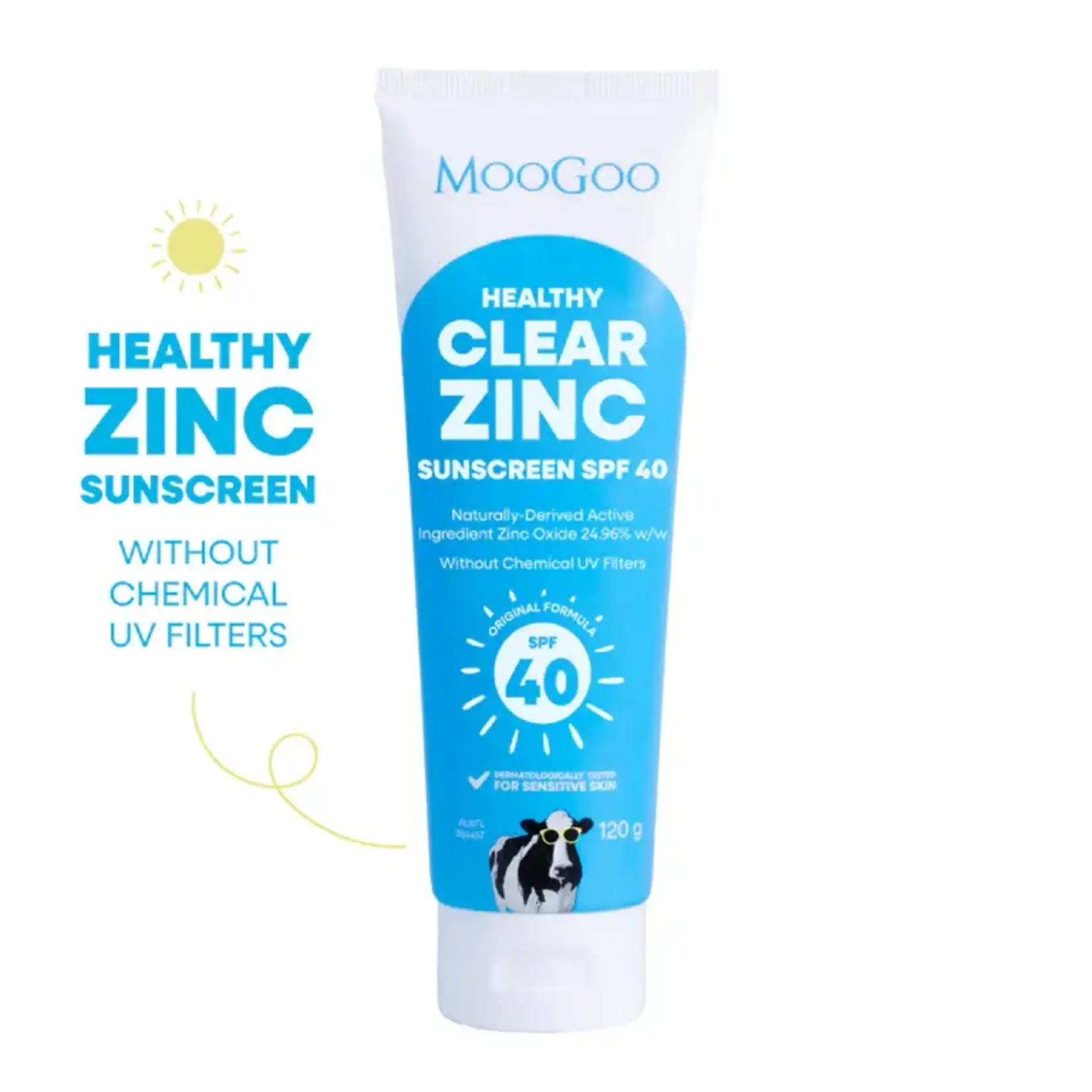 MooGoo MooGoo Natural Clear Zinc SPF 40 120 gram