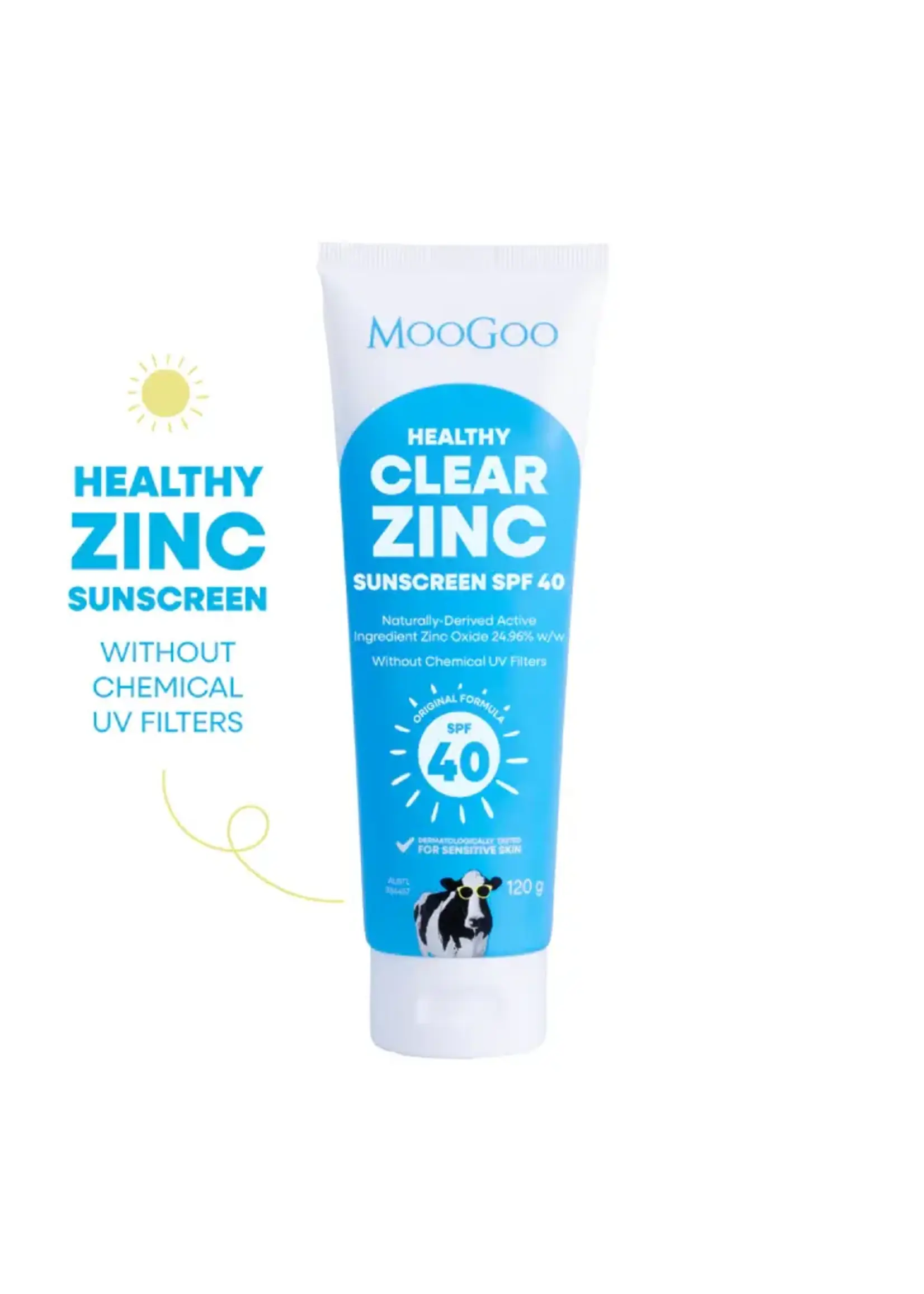 MooGoo MooGoo Natural Clear Zinc SPF 40 120 gram