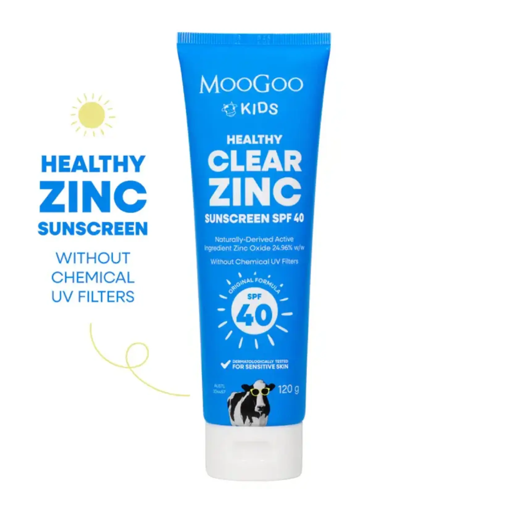 MooGoo MooGoo Baby Natural Clear Zinc  SPF 40 120 gram