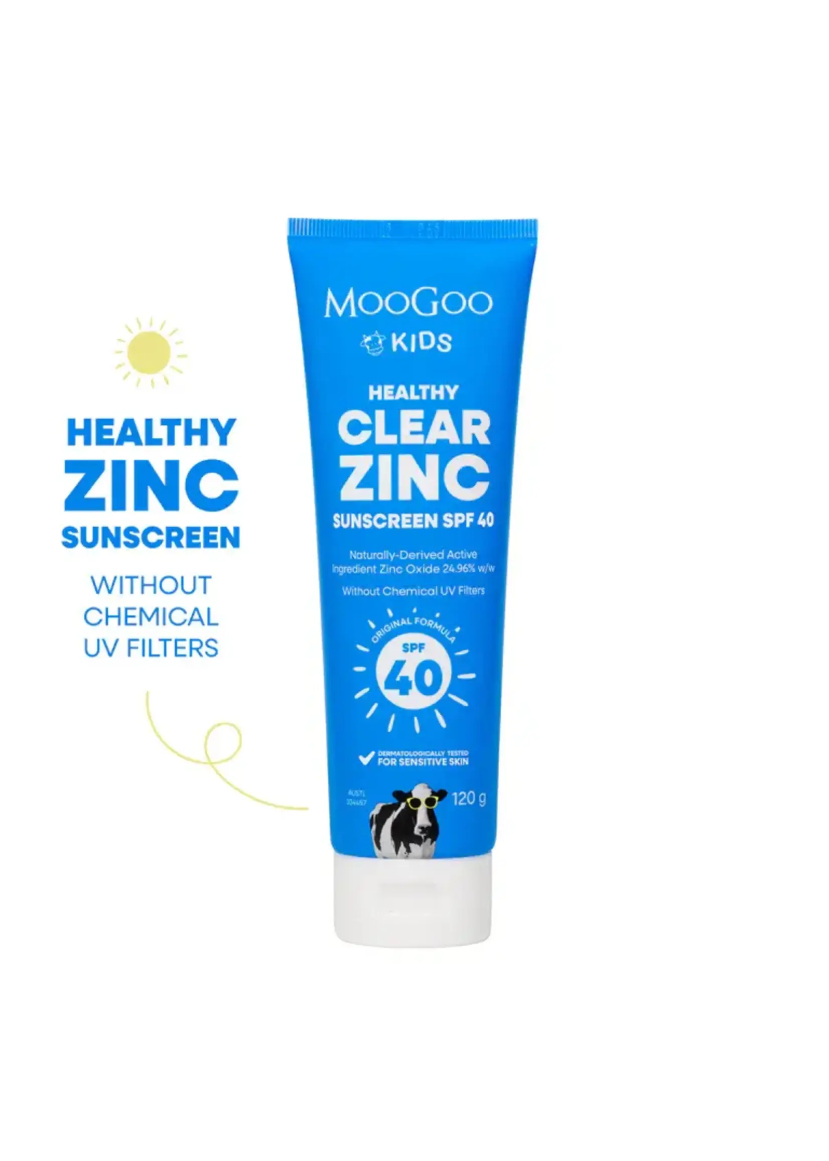 MooGoo MooGoo Baby Natural Clear Zinc  SPF 40 120 gram