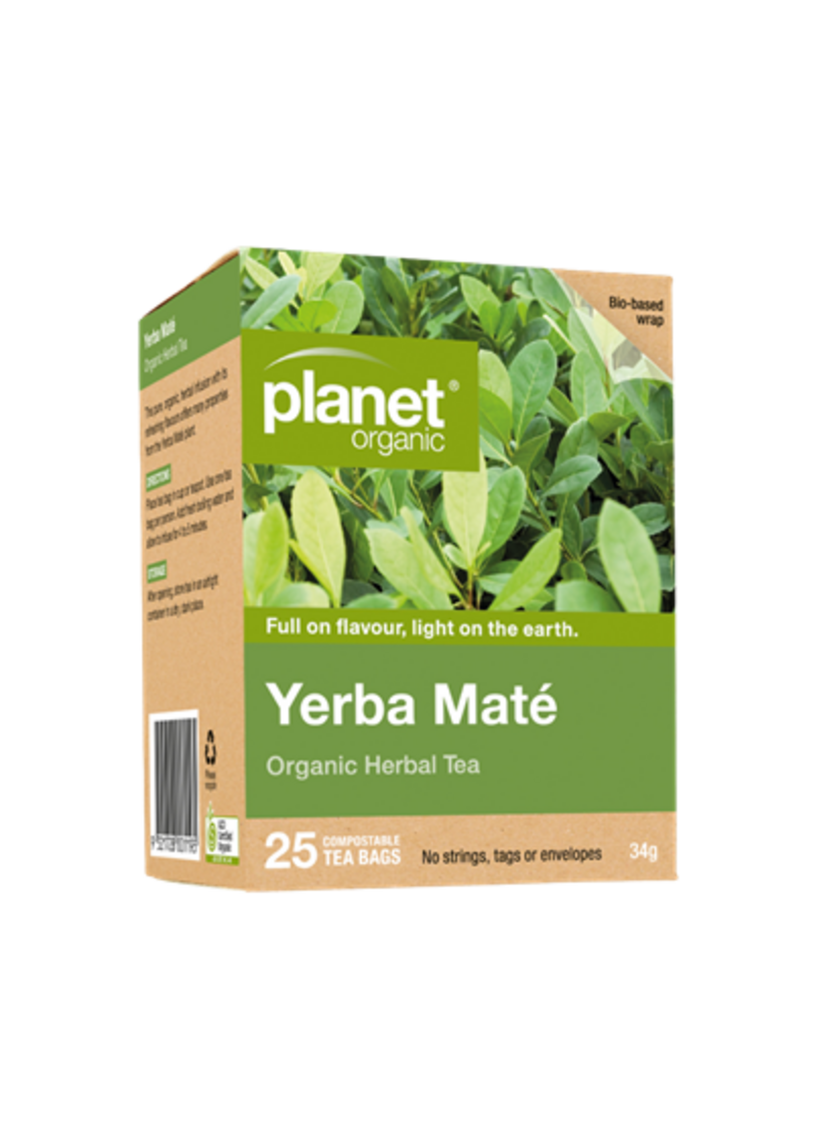 Planet Organic Planet Organic Herbal Tea Bags 25 Yerba Mate