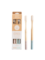 LUVIN LIFE Luvin Life Bamboo Toothbrush Pink Lake/ Summer Sky 2 pack