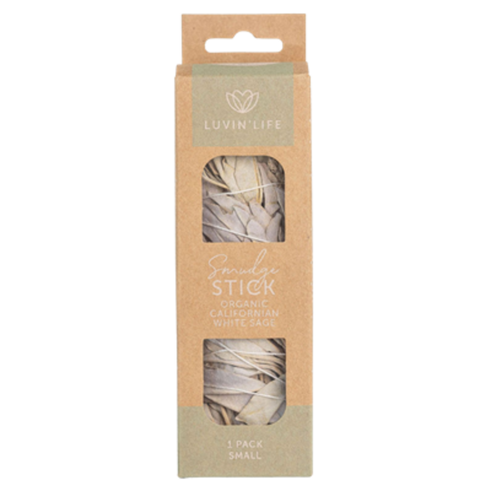 LUVIN LIFE Luvin Life White Sage Organic Smudge Stick 1 pack Small