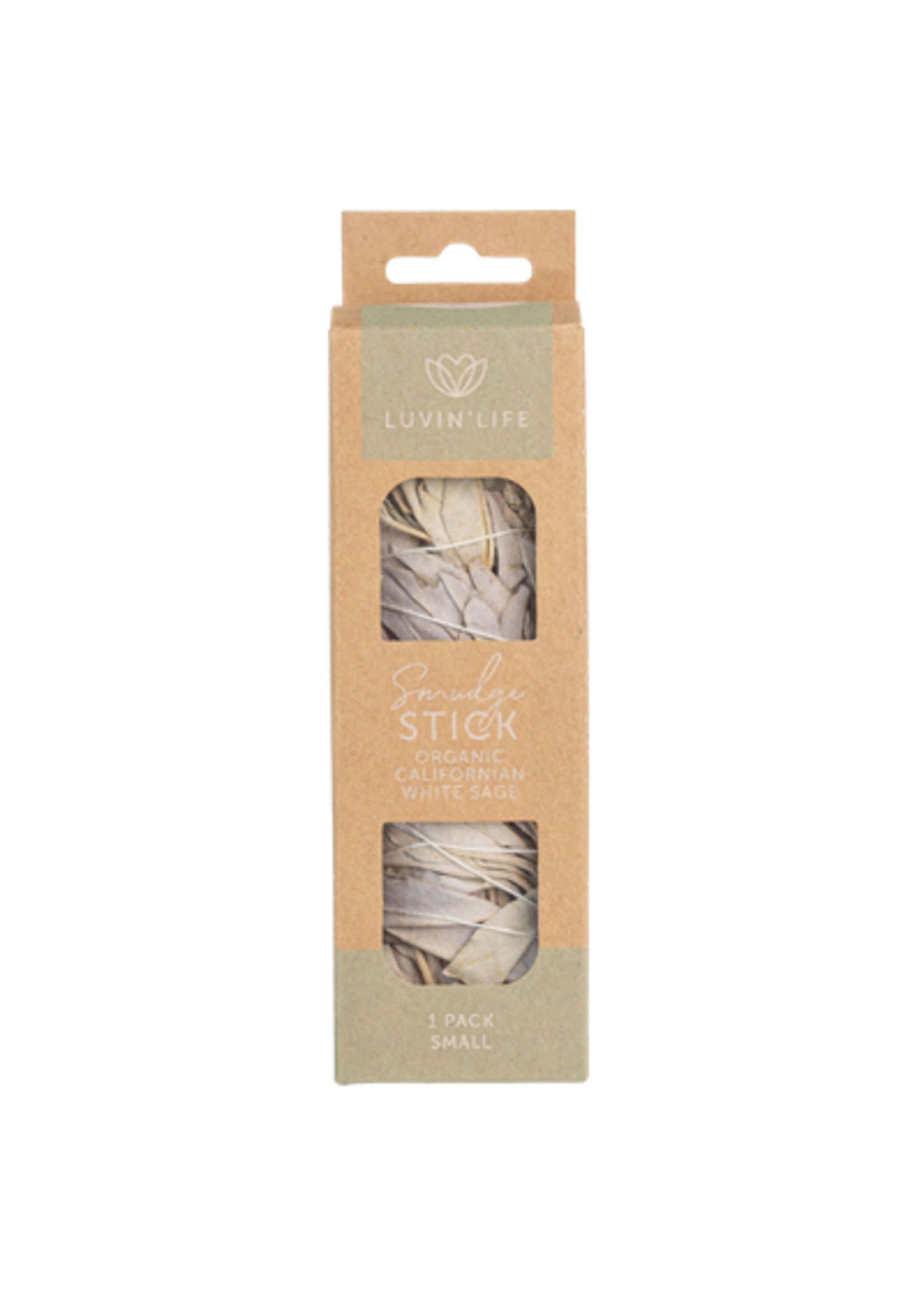 LUVIN LIFE Luvin Life White Sage Organic Smudge Stick 1 pack Small