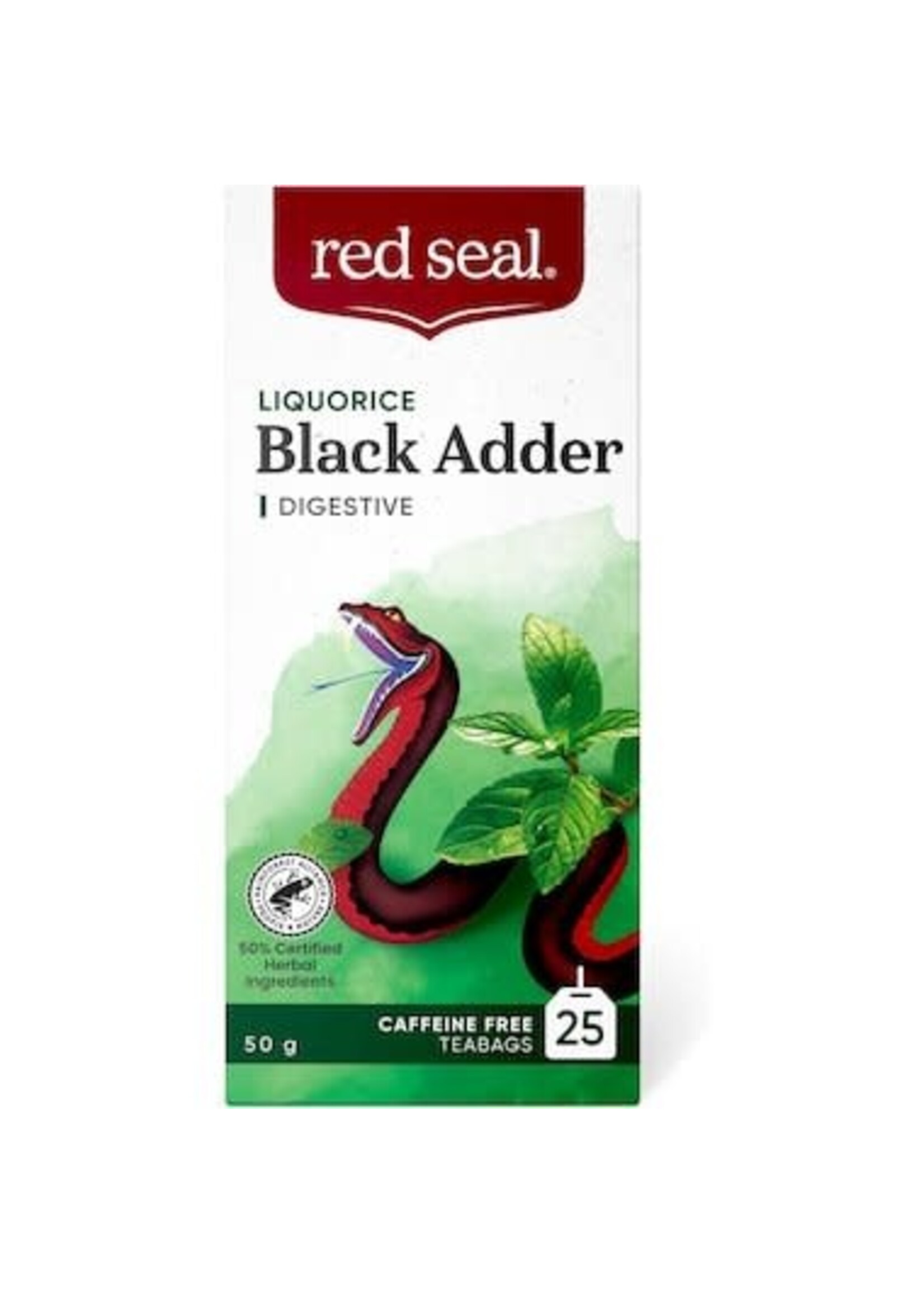 Red Seal Natural Health Products Red Seal 25 Tea bags Black Adder Liquorice