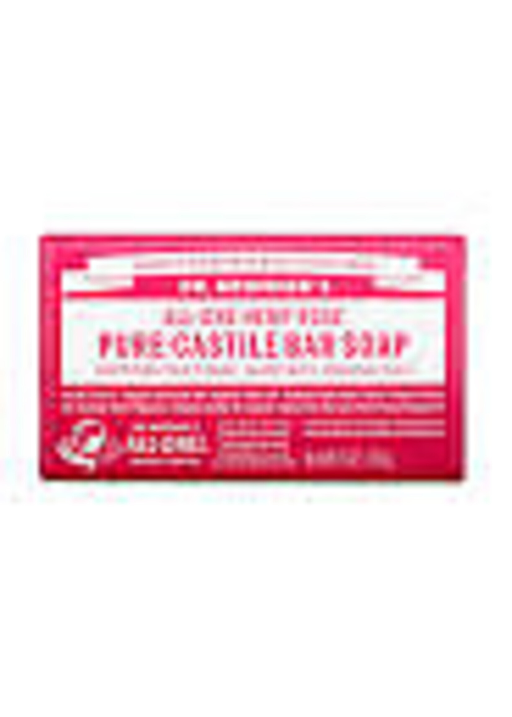 Dr Bronners DrBronnersPureCastilleBarSoap140gRose