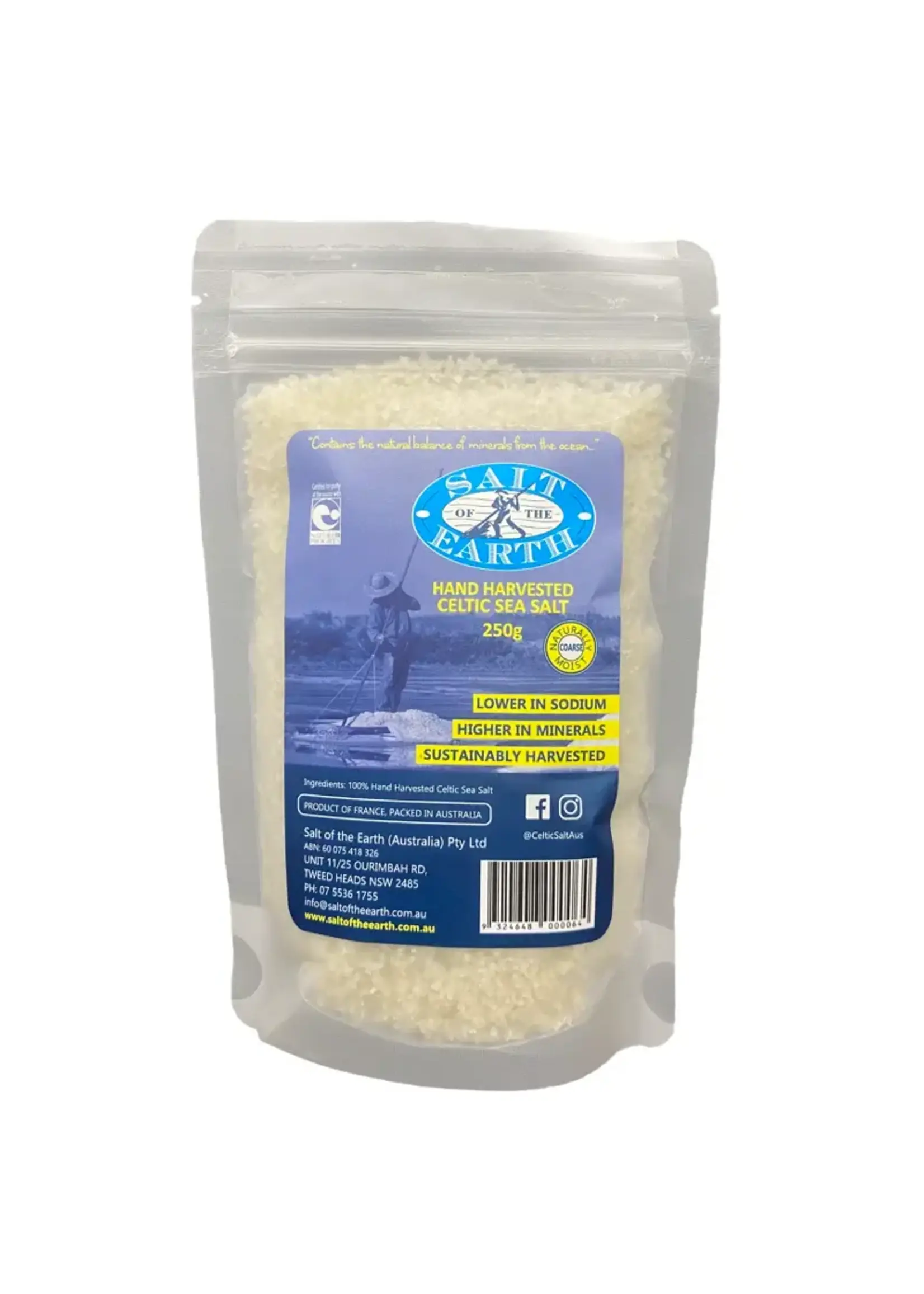 Salt of the Earth Salt of The Earth Celtic Sea Salt Naturally Moist Coarse 250g