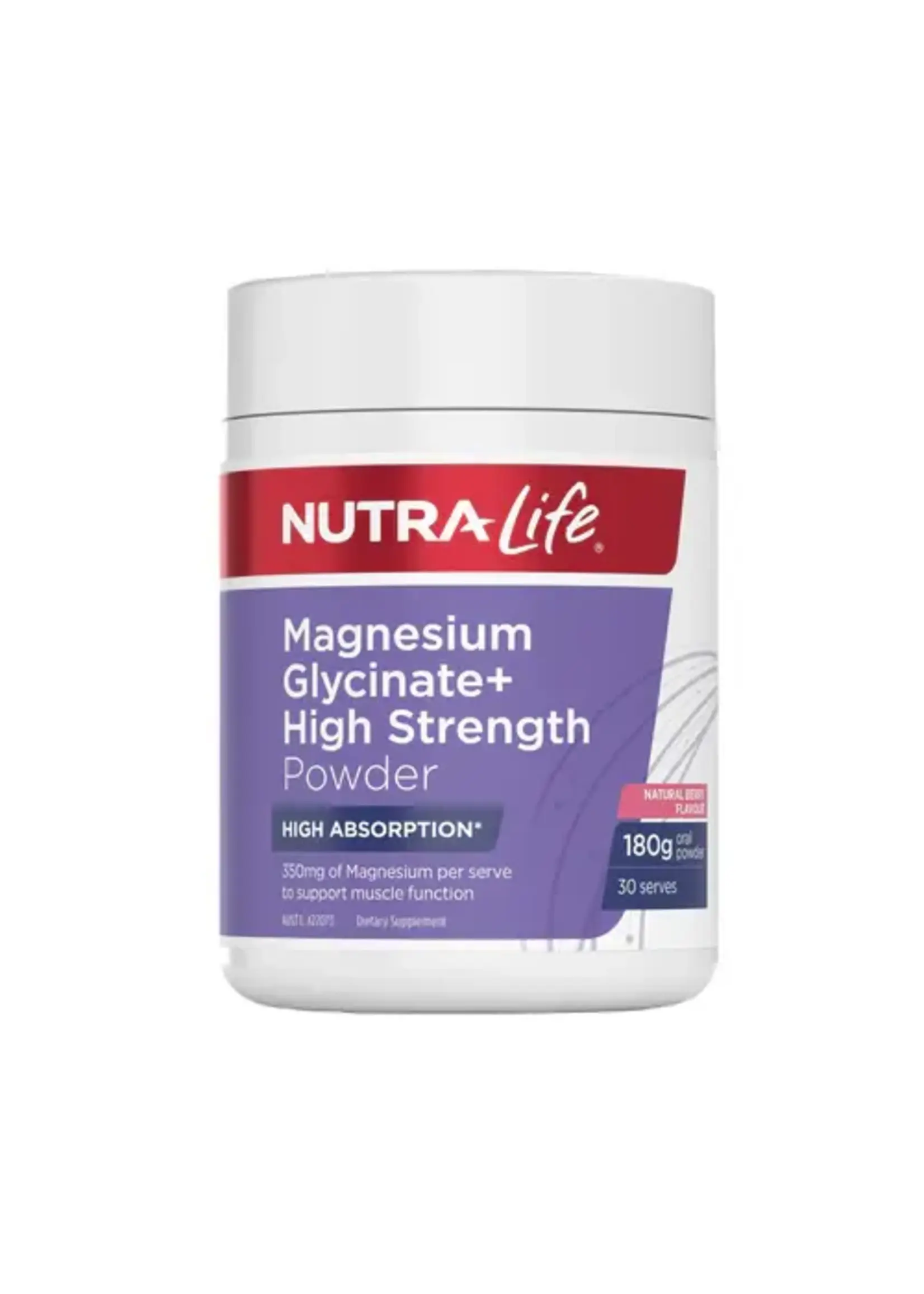 NutraLife Nutralife Magnesium Glycinate Powder Berry 180g