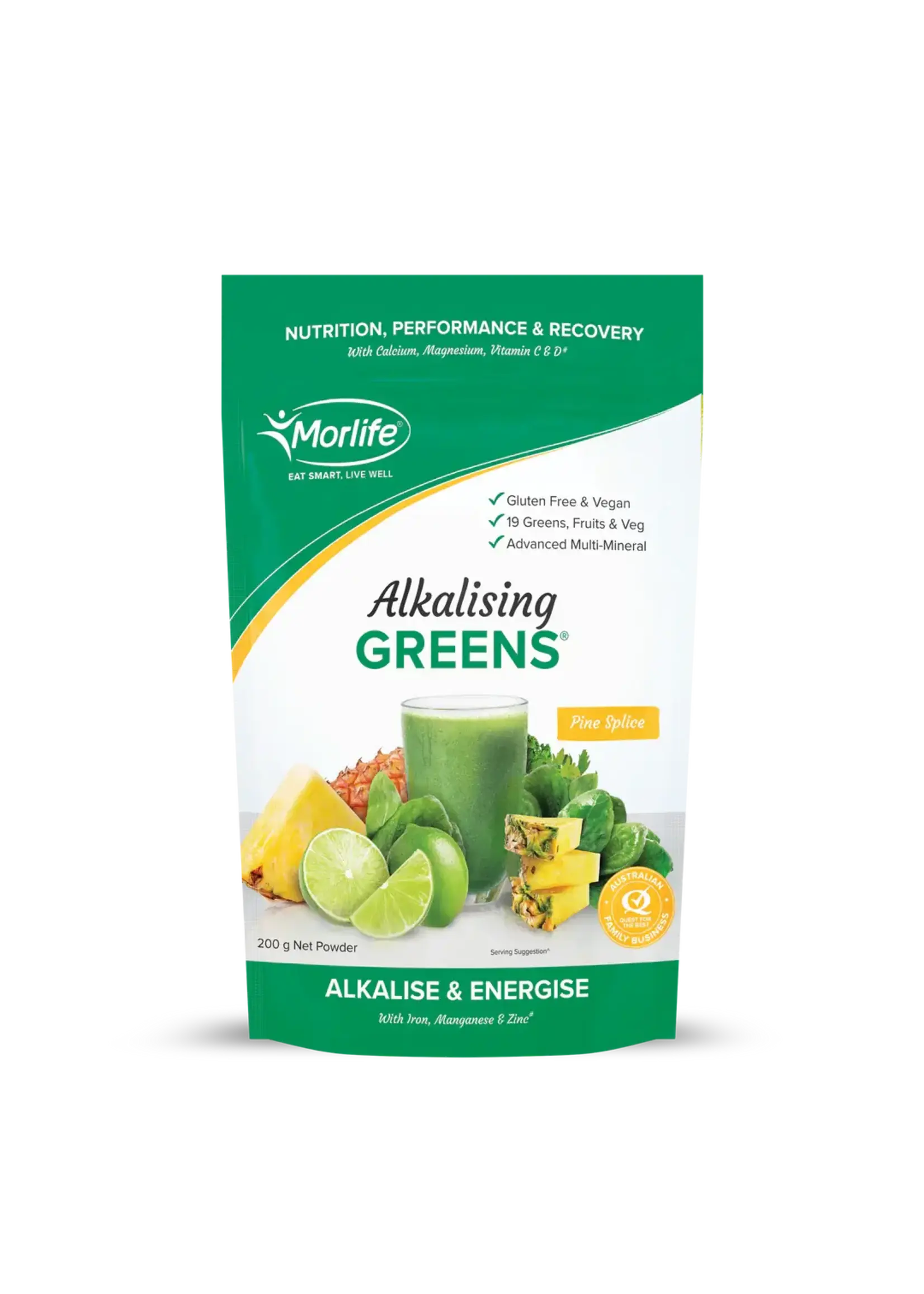 MORLIFE Morlife Alkalising Greens 200G Pine Splice