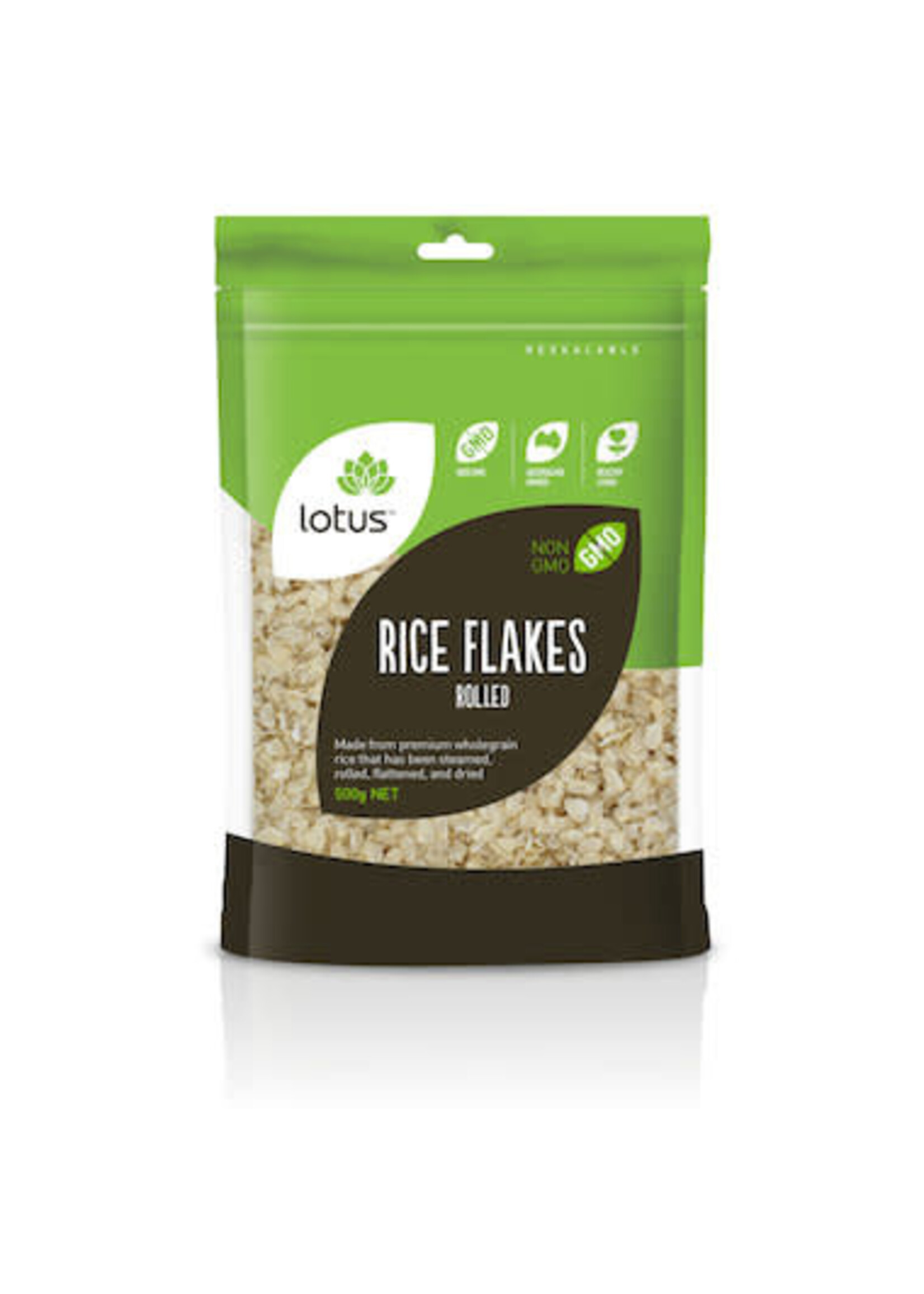 Lotus Lotus Rolled  Brown Rice Flakes 500g