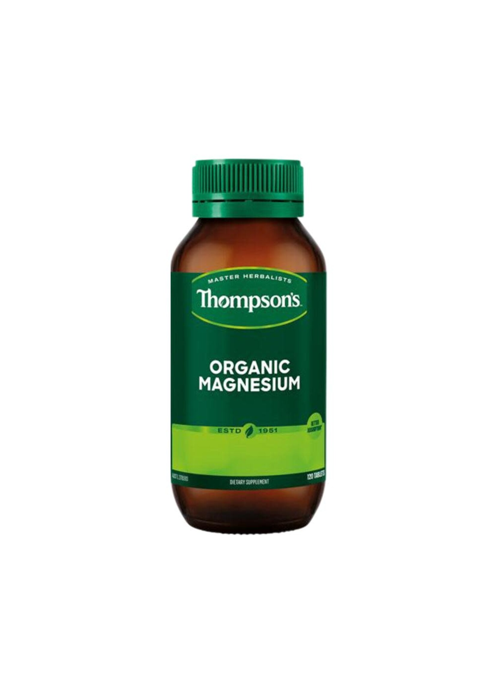 Thompson's Thompsons Organic Magnesium 120 Tabs