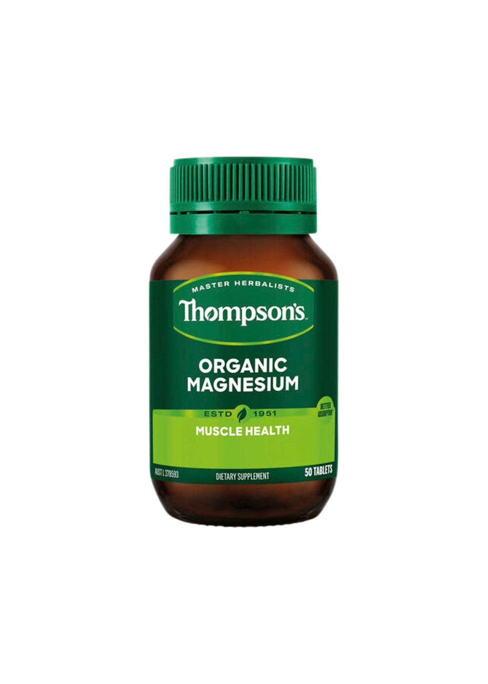 Thompson's Thompsons Organic Magnesium 50 Tablets