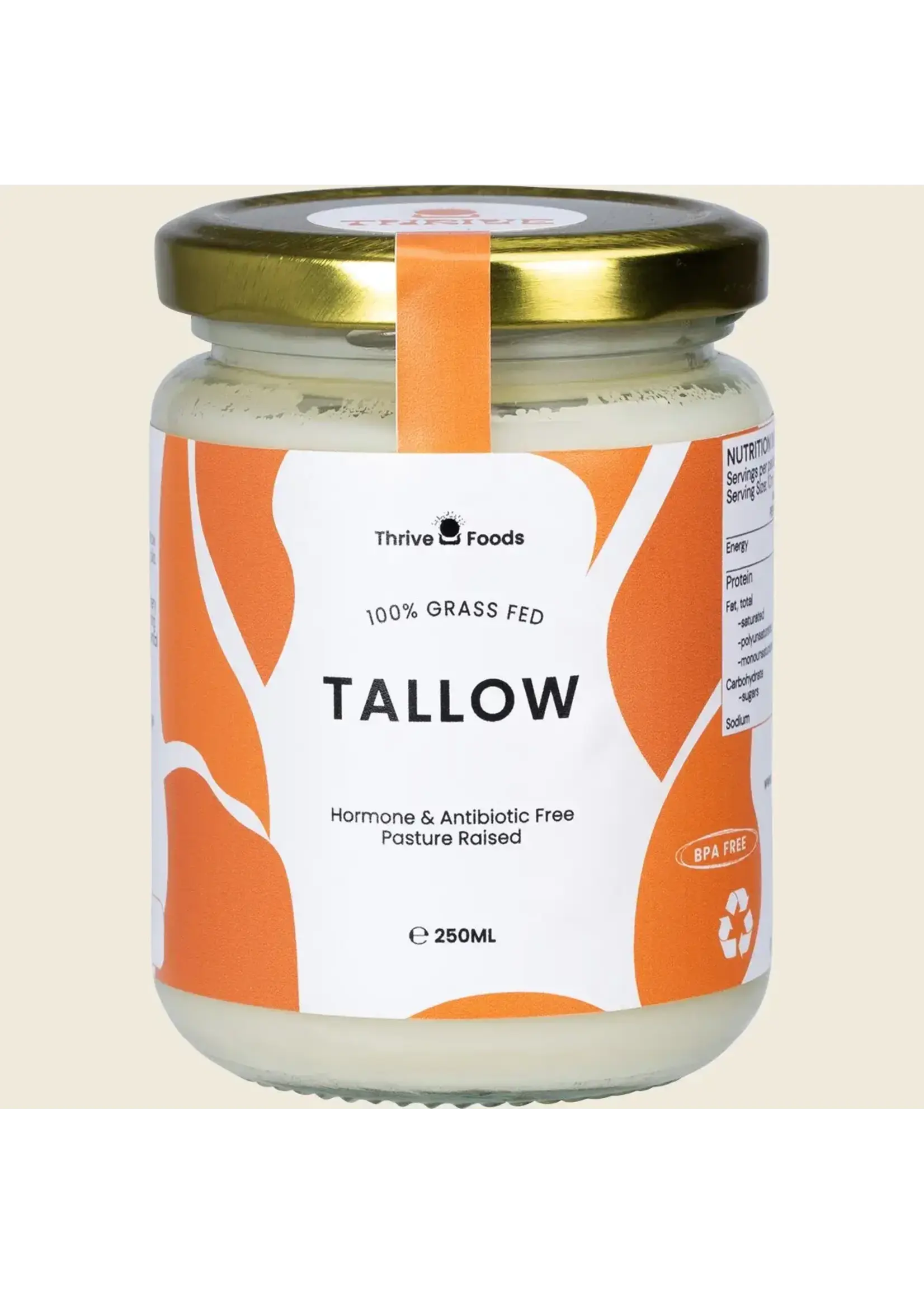Thrive Tallow Thrive Tallow 100% Grass Fed Tallow 250ml