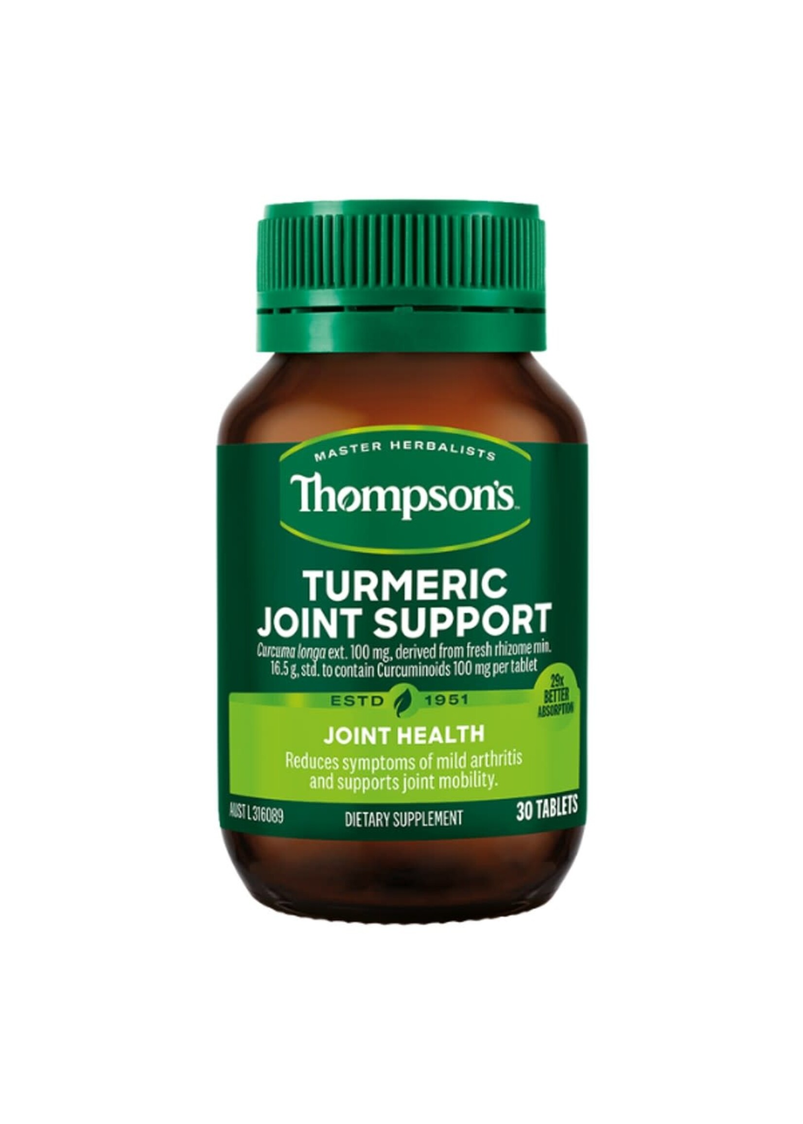 thompsons Thompsons Turmeric Joint Support 30 tabs