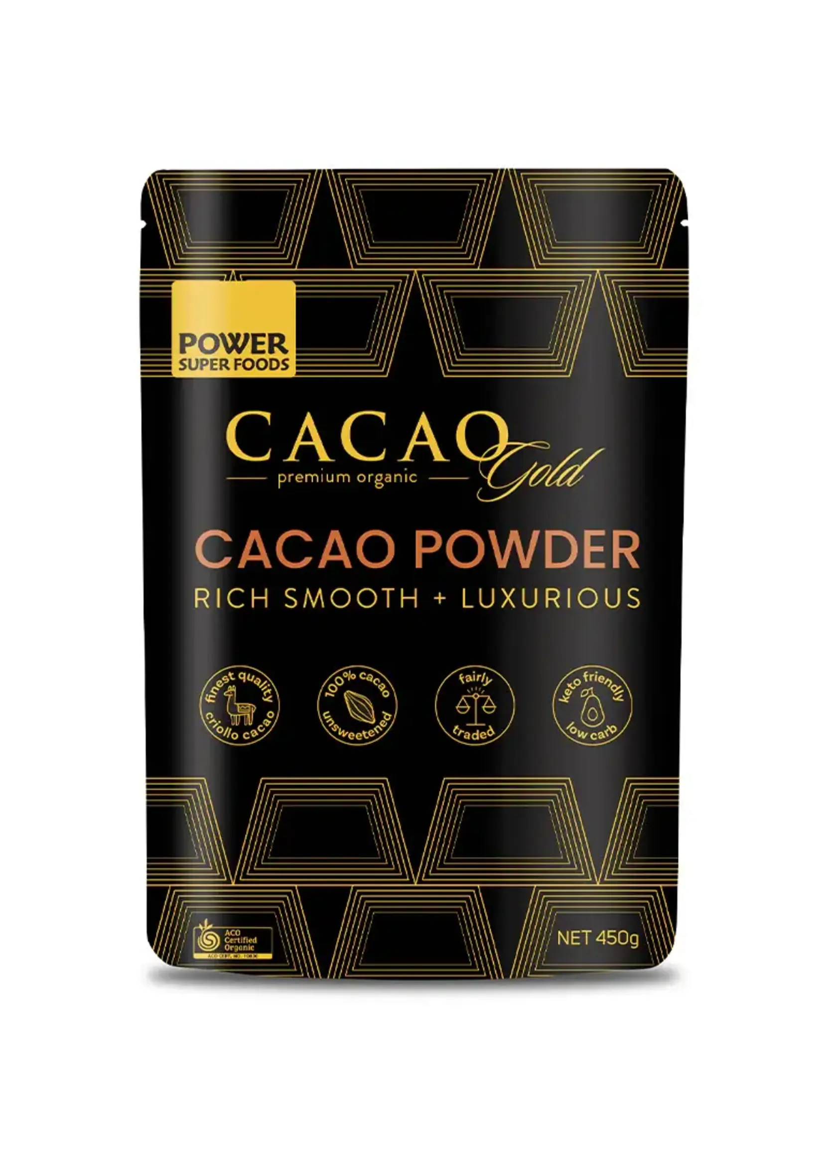 Power Super Foods Power  Superfoods Cacao Gold Powder Organic 450g