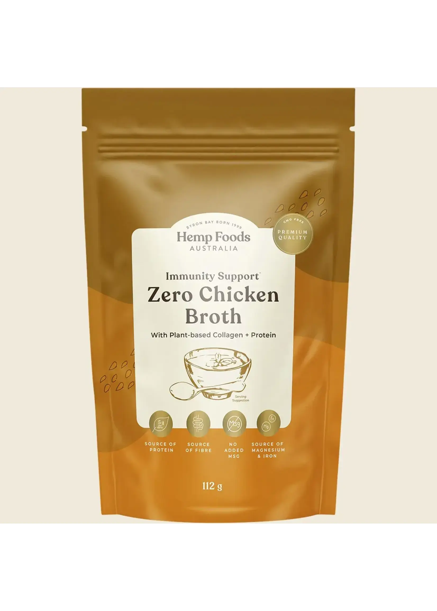 Hemp Foods Australia ( Essential Hemp) Hemp Foods Australia Broth Zero chicken (Vegan)112 gms