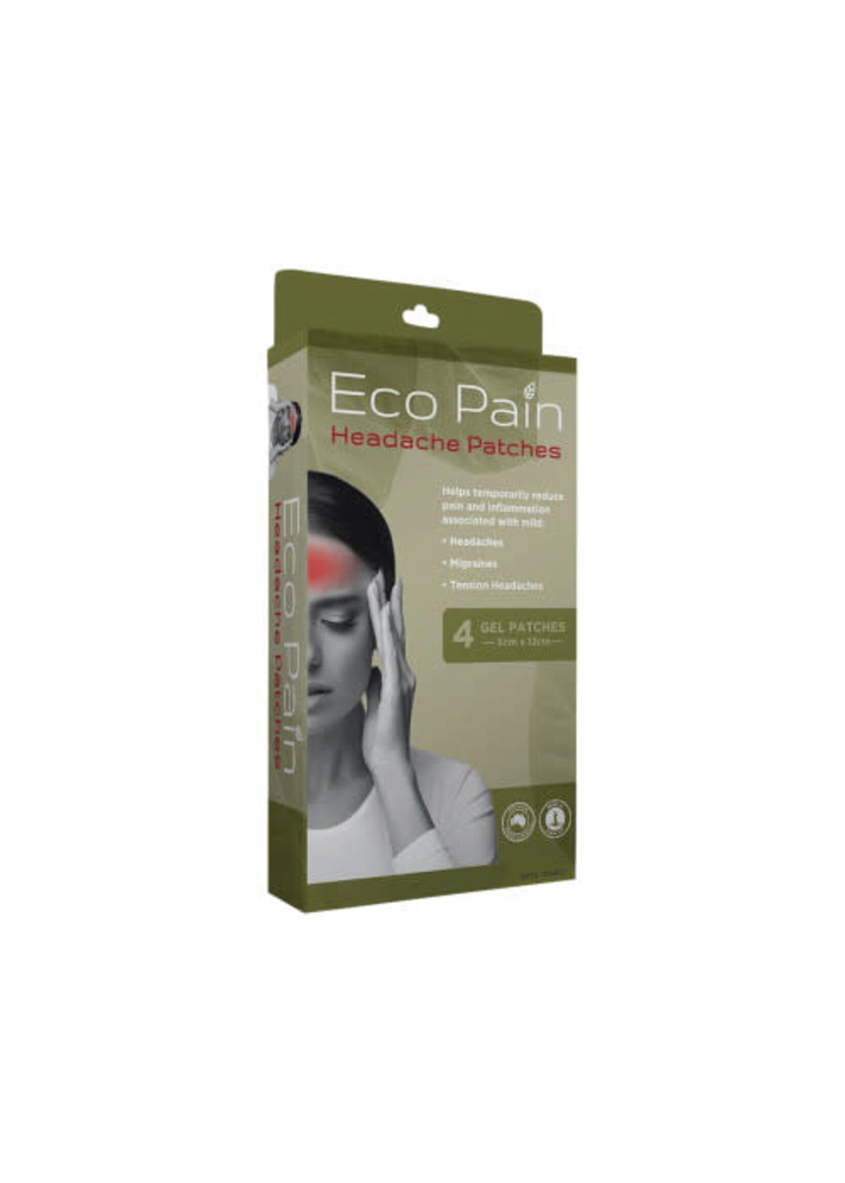 eco pain Eco Pain Eze Headache Patches 4 Gel Patches