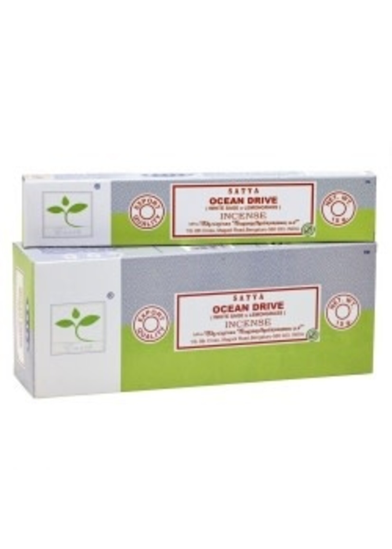 Satya/Shrinivas Satya  Incense Ocean Drive Combo White Sage /Lemongrass 15g
