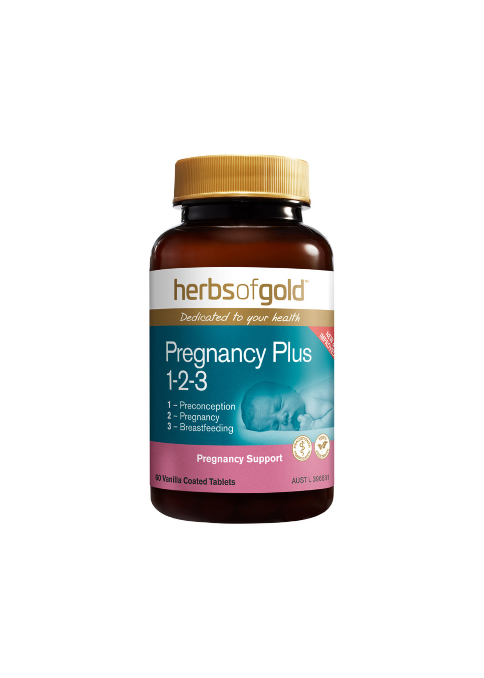 Herbs of Gold Herbs of Gold Pregnancy Plus  1-2-3 60 tabs