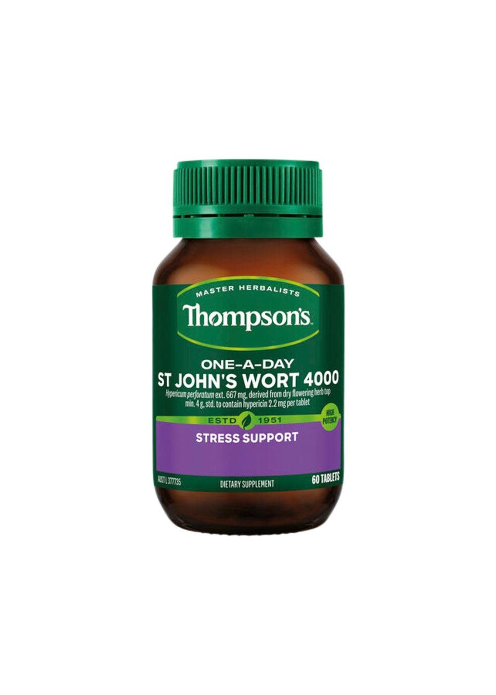 Thompson's Thompsons One a Day St Johns Wort 4000mg 60 tabs