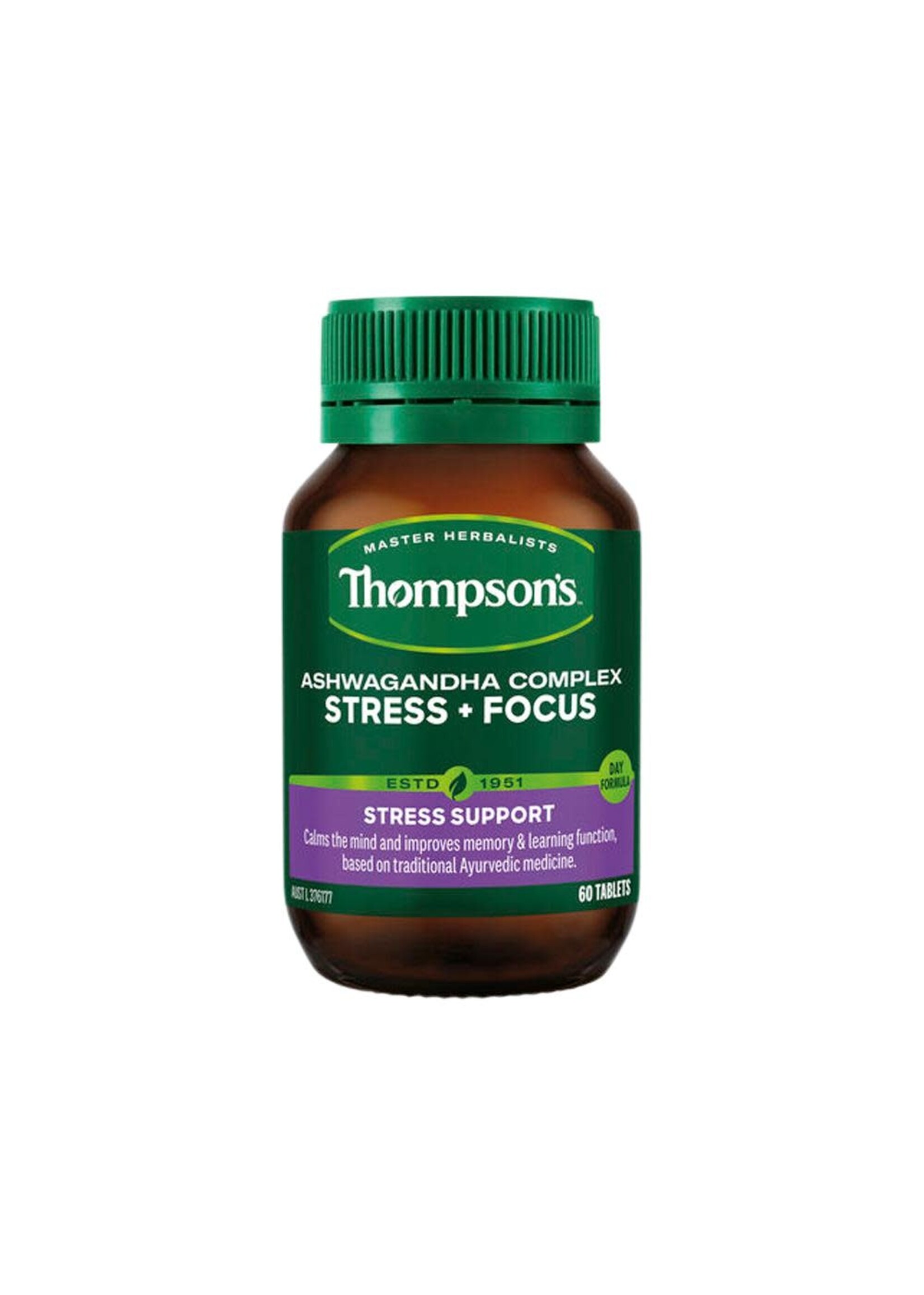 Thompson's Thompsons Ashwagandha Complex Stress + Focus 60T