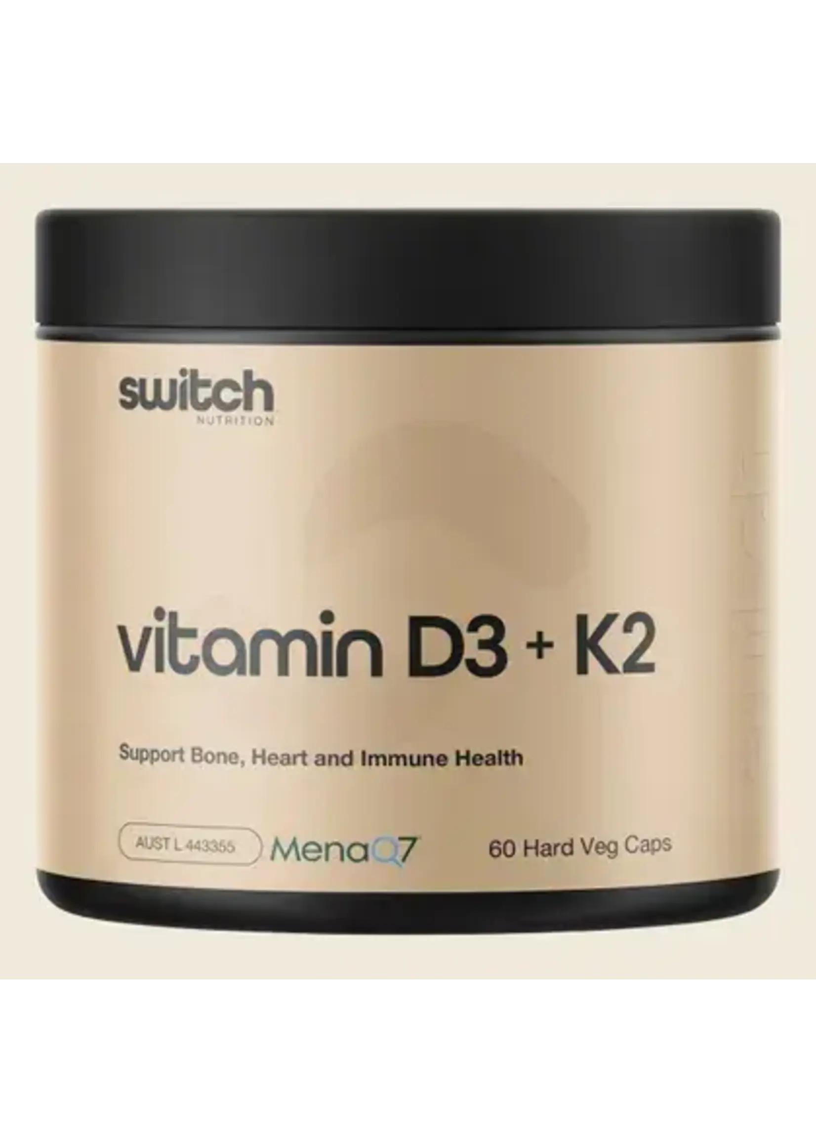 Switch Nutrition Switch Nutrition Vitamin D3 + K2 60 caps