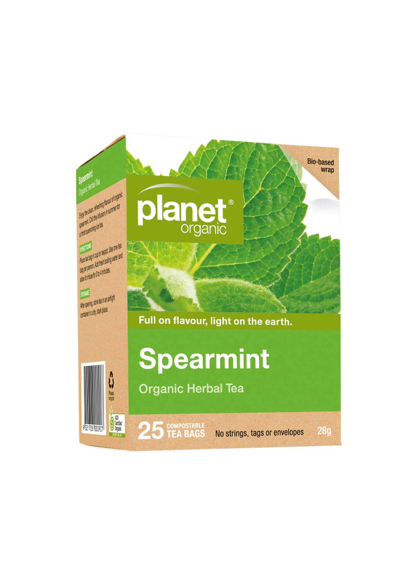 Planet Organic Planet Organic Herbal Tea Bags 25 Spearmint