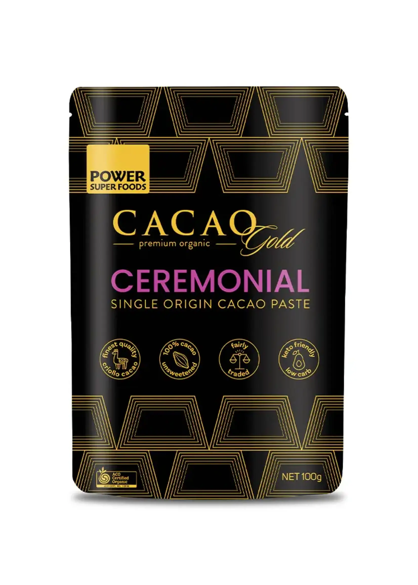 Power Super Foods Power Super Foods Cacao Gold Ceremonial Cacao Paste Chunks 100g