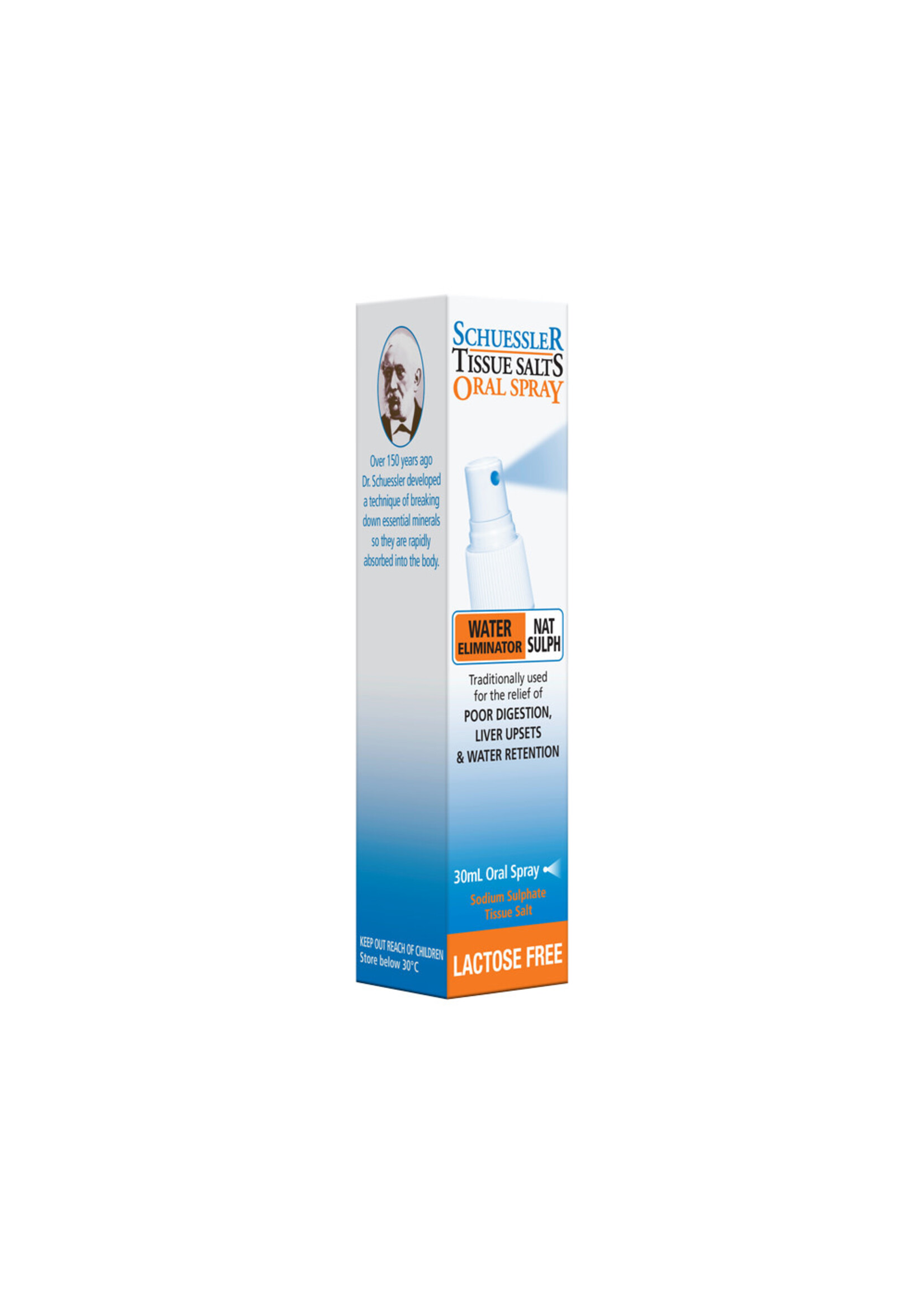 Schuessler Schuessler Tissue Salts Nat Sulph Water Eliminator 30ml Oral Spray