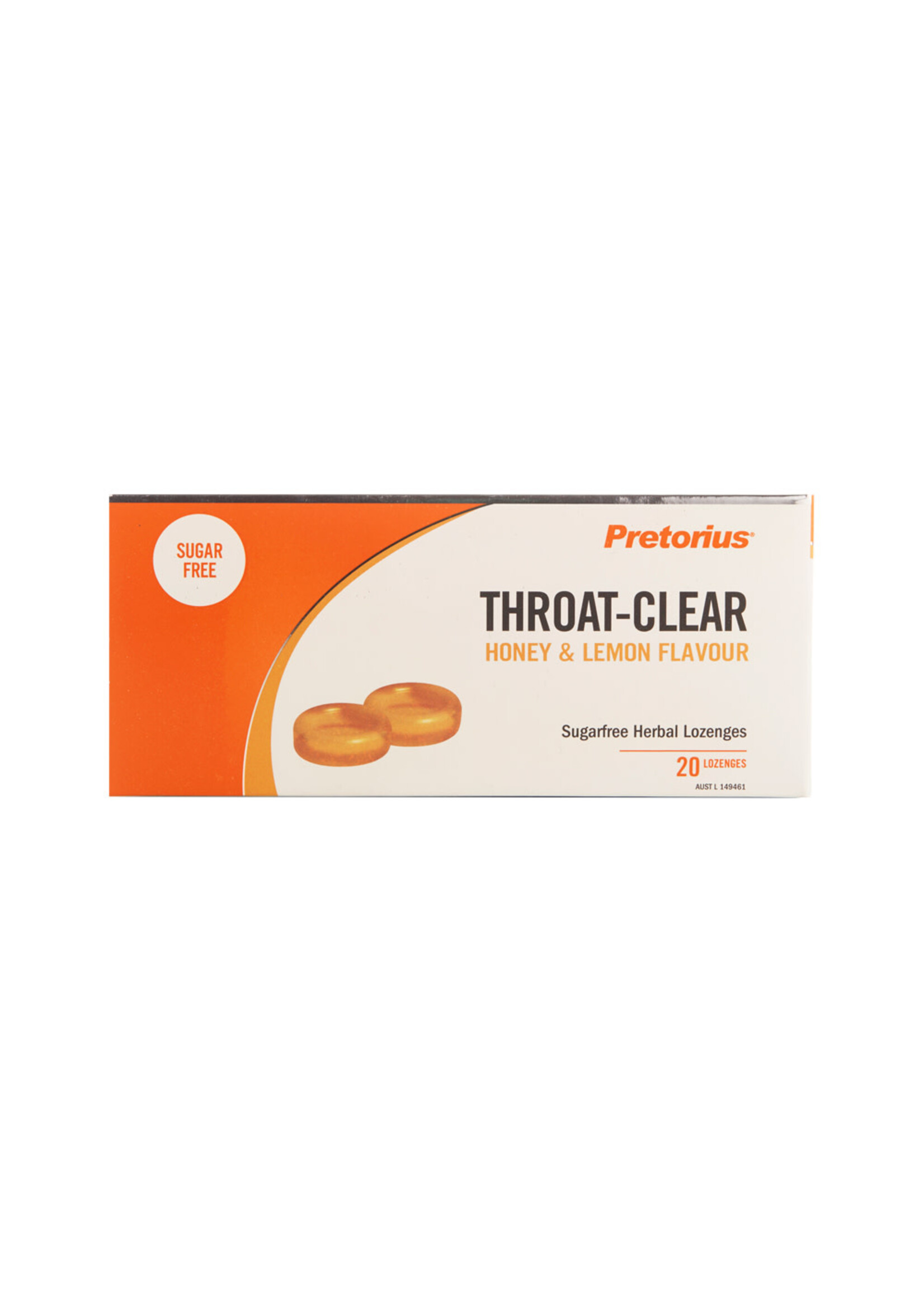 pretorius Pretorius Throat Clear honey and lemon 20 lozenges