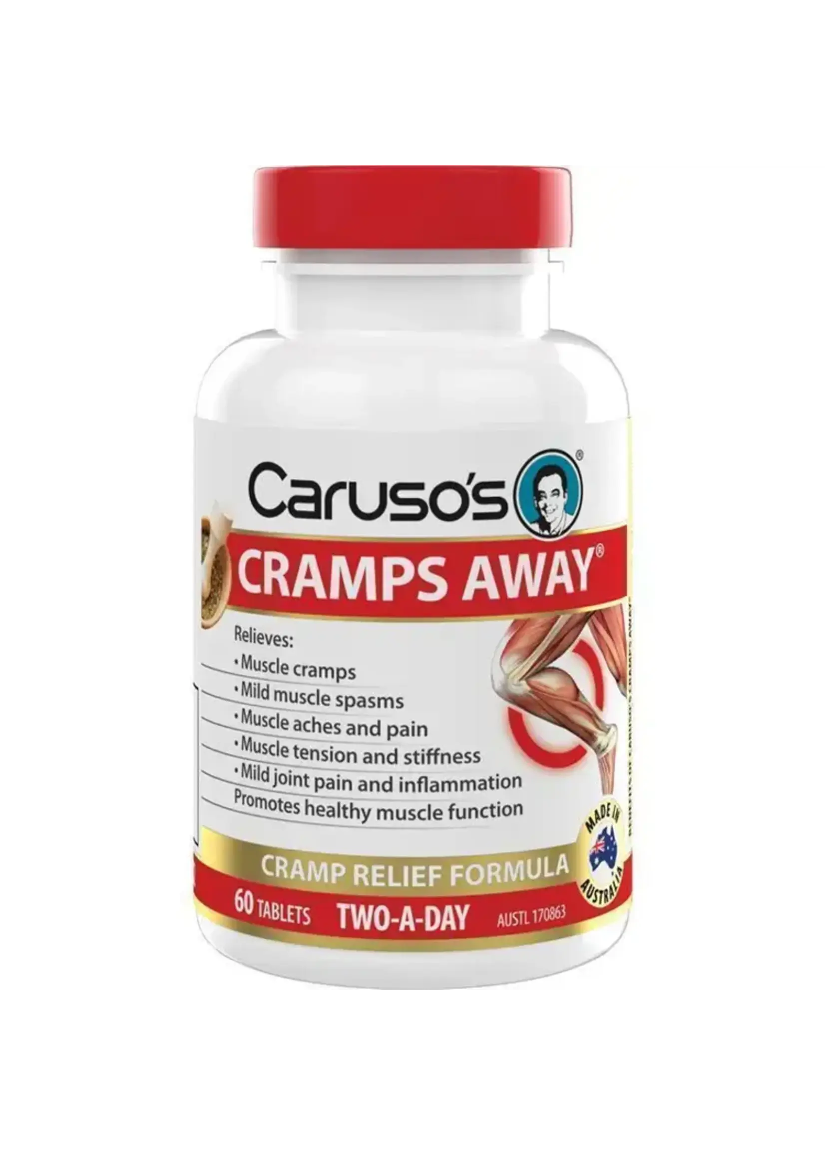 Caruso's Caruso Cramps Away 60 tabs