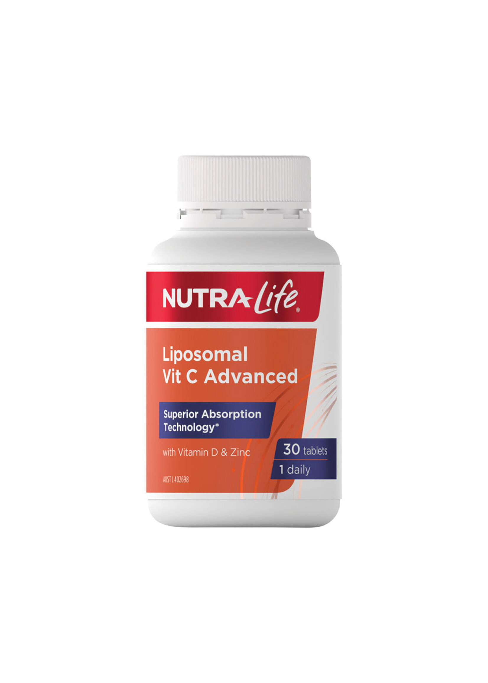 NutraLife NutraLife Liposomal Vit C Advanced with Vitamin D & Zinc 30t