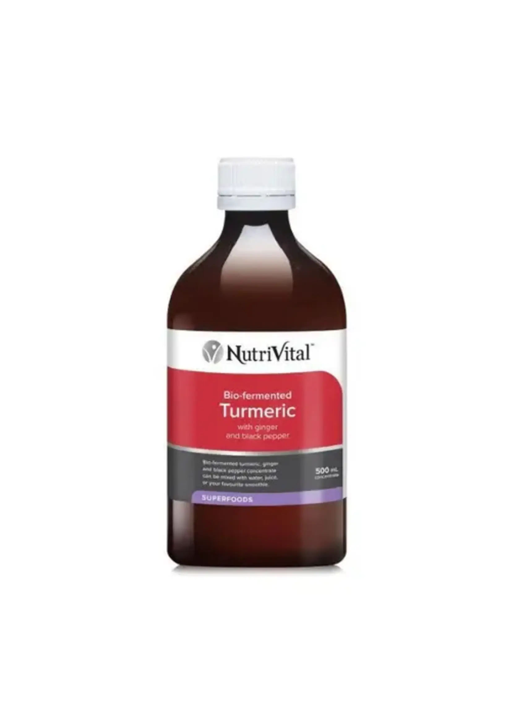 NutriVital NutriVital Bio Fermented Tumeric W/ Ginger + Black Pepper 500ml