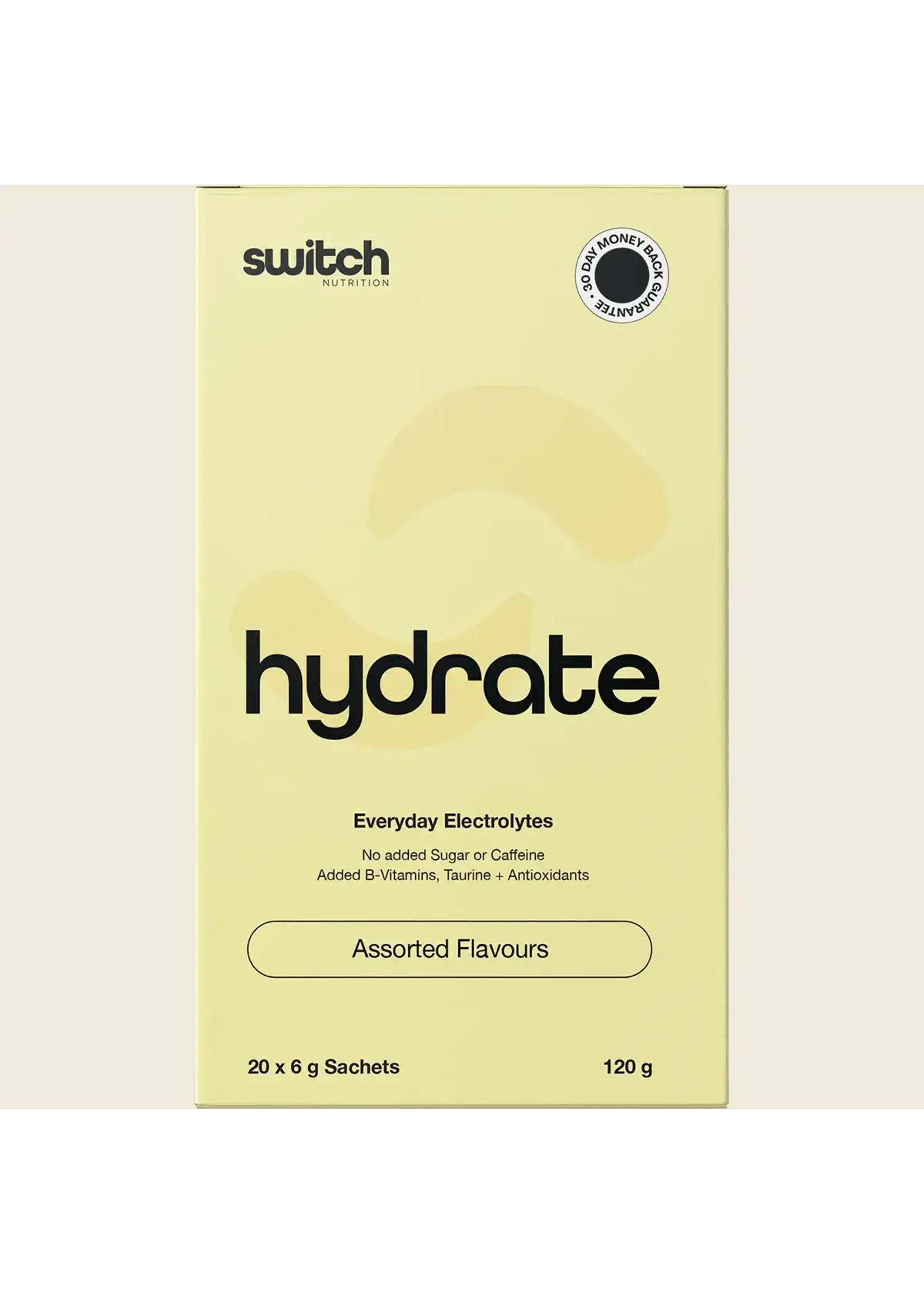 Switch Nutrition Switch Nutrition Hydrate Electrolytes  20 x 6g Sachets Assorted flavours