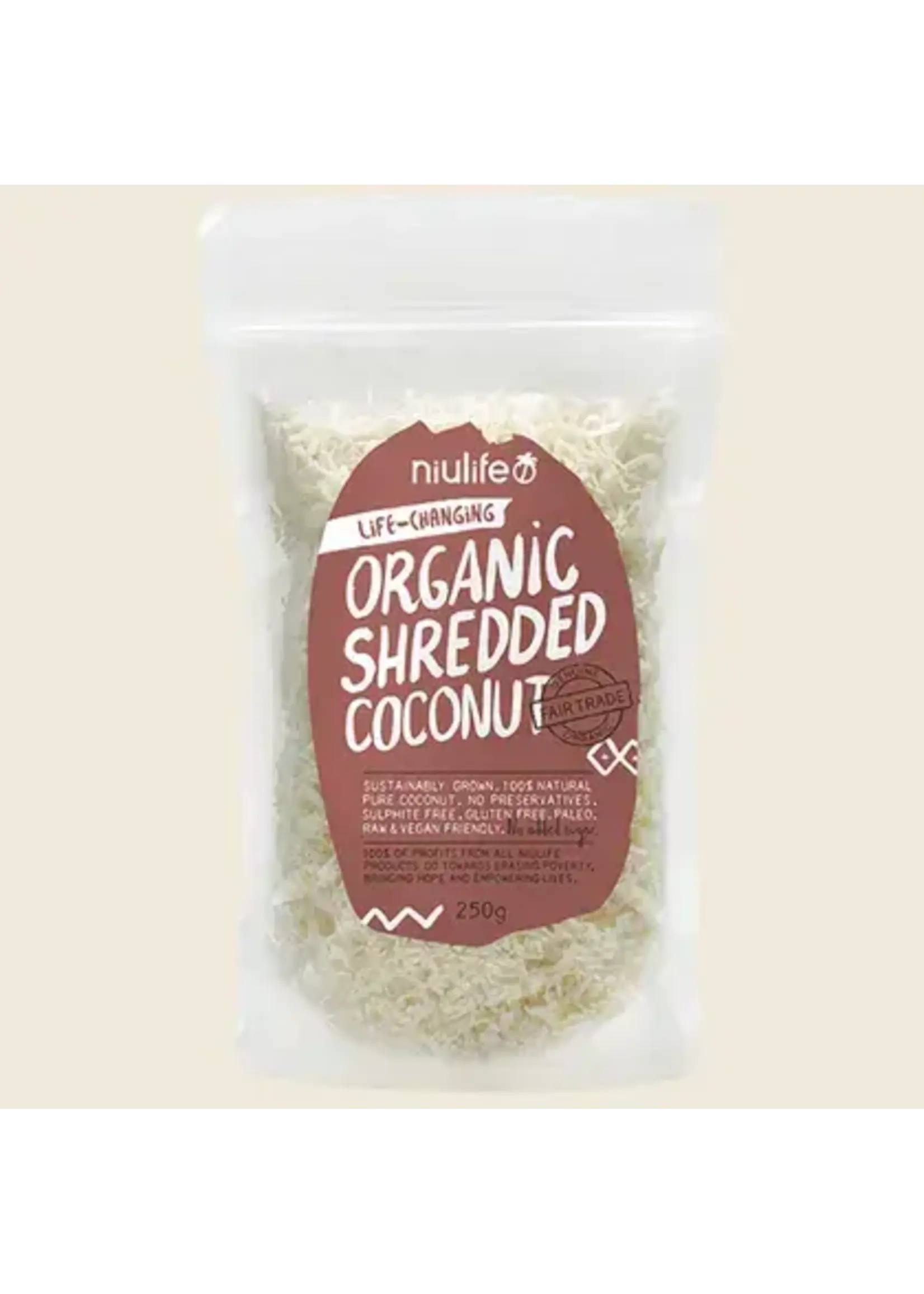 Little Valley Niulife Organic Shredded Coconut 250GM