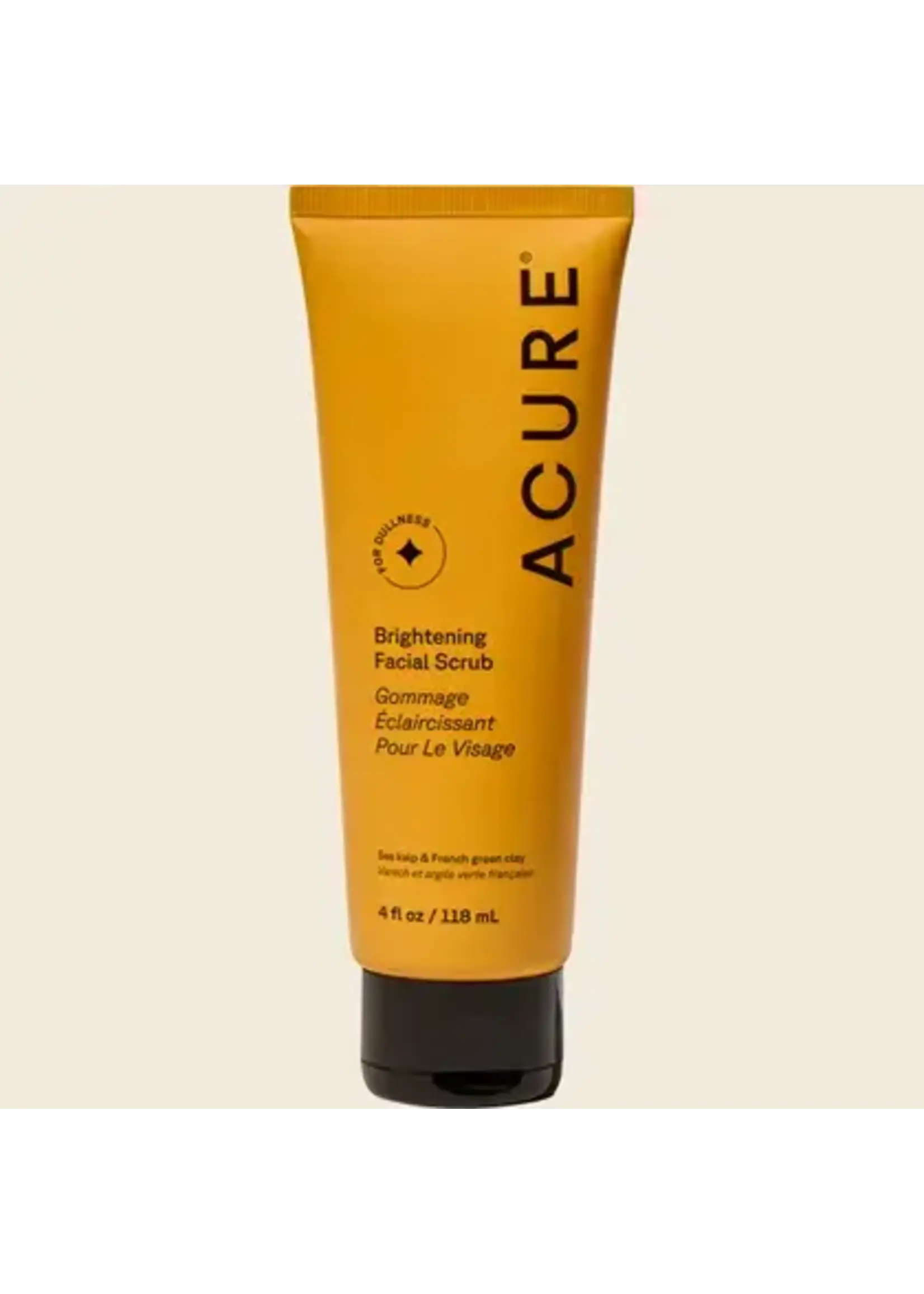 Acure Brightening Facial Scrub 118ml (DNR)