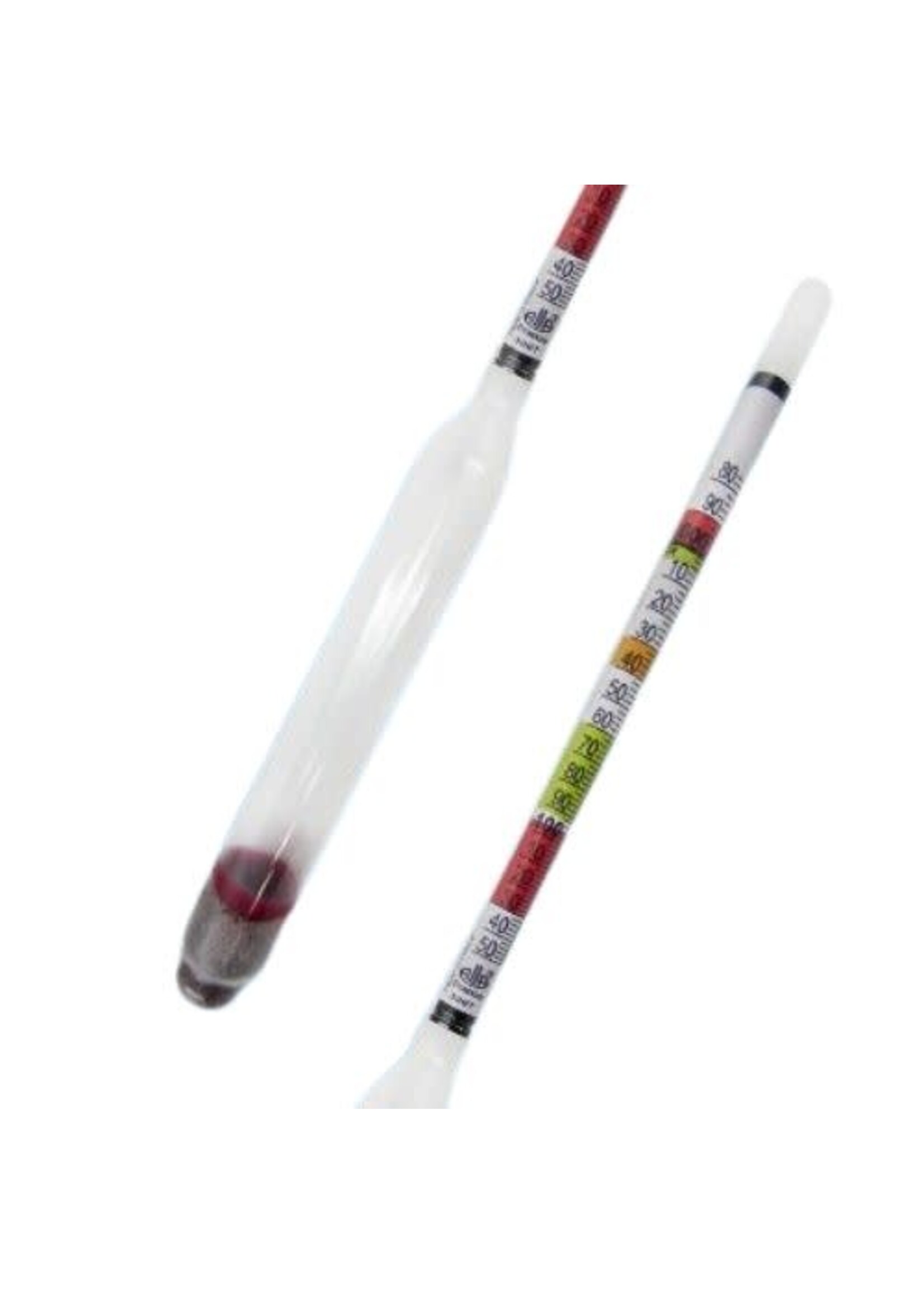 Pure distilling Alla Beer and Wine Hydrometer 3 Scale+Trial Jar & Instructions
