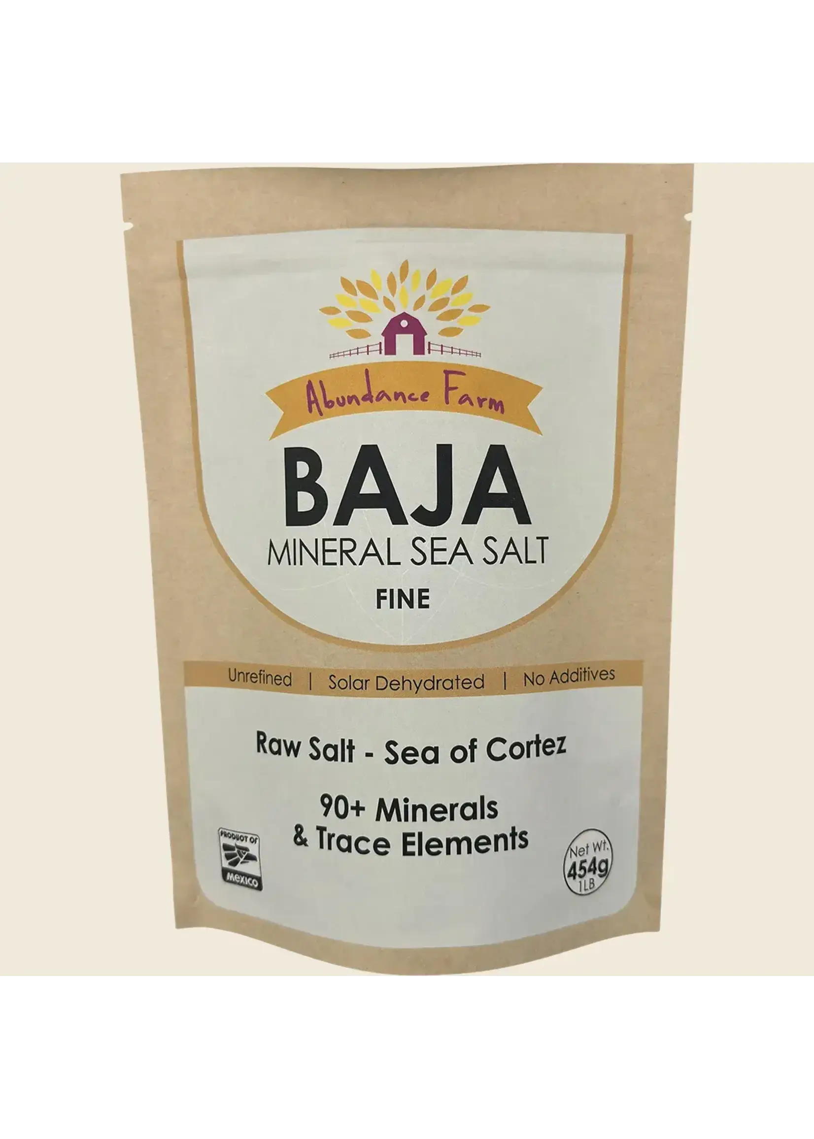 Abundance Farm Baja Mineral Sea Salt 454g Fine