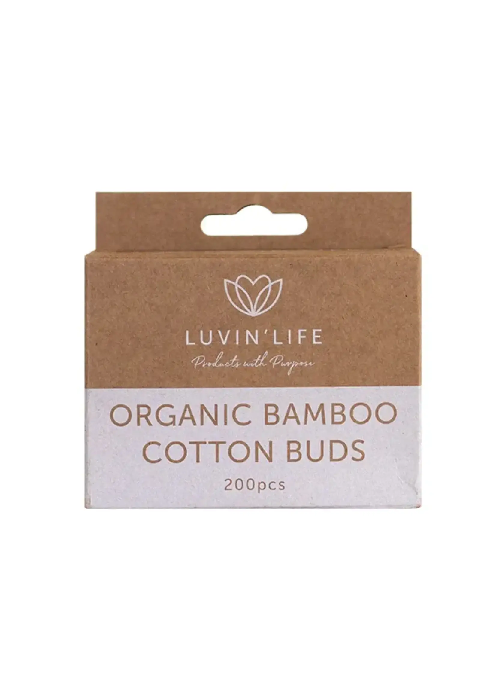 LUVIN LIFE Luvin Life Organic Bamboo Cotton Buds 200pk