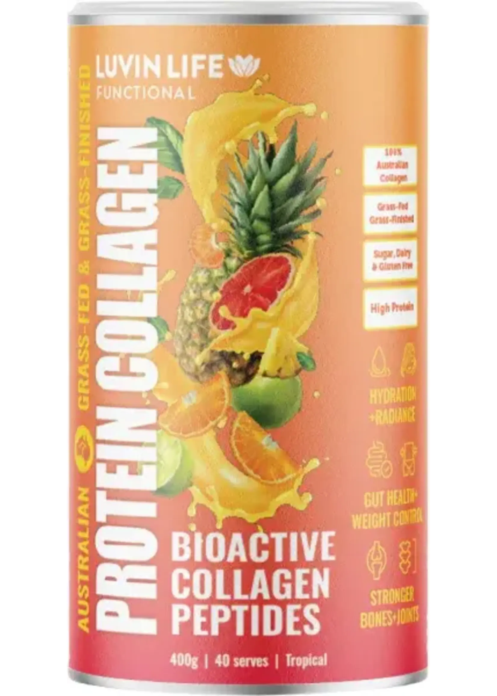 LUVIN LIFE Luvin Life Australian Sourced Bioactive Collagen Peptides450 g Tropical