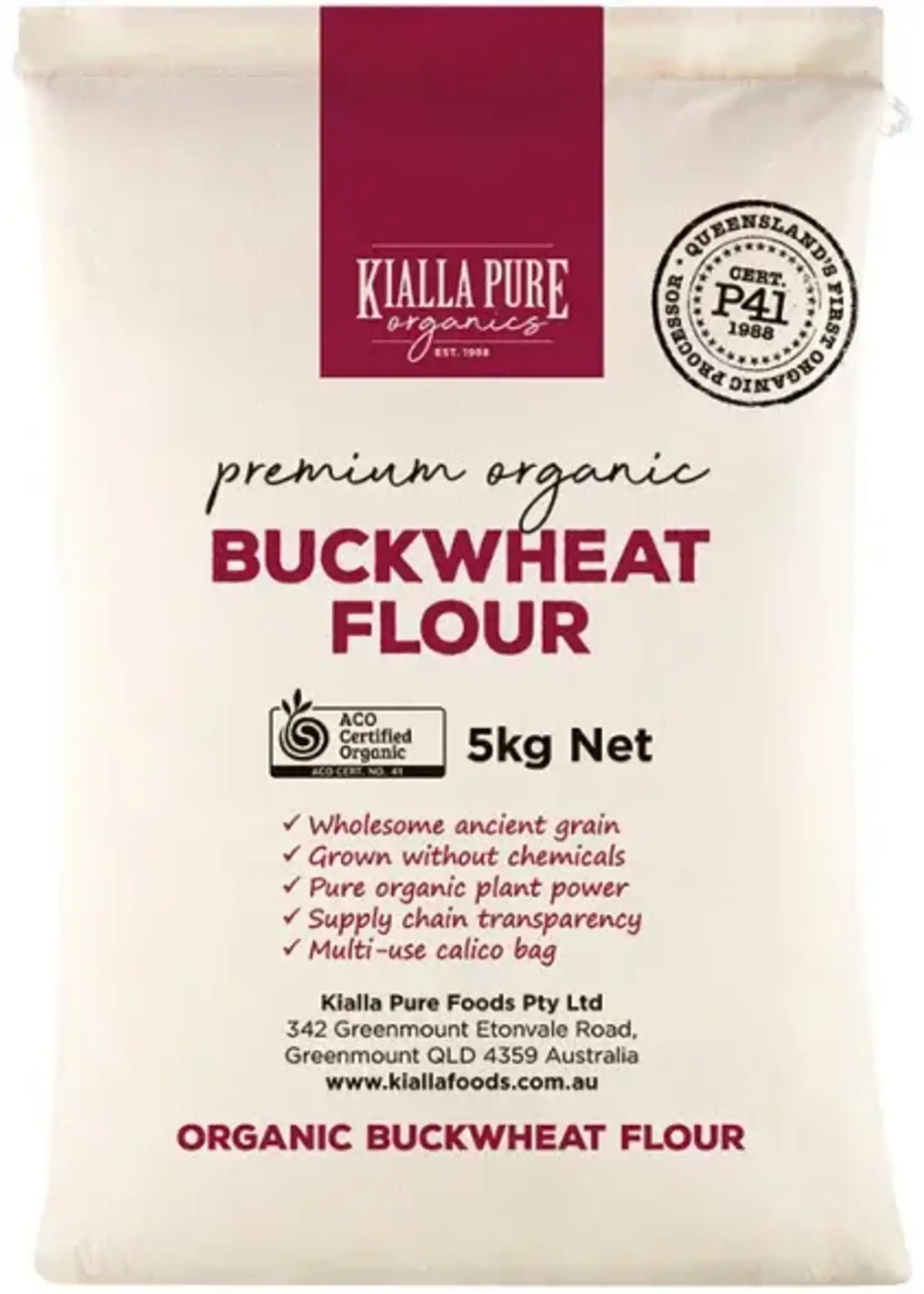 Kialla Kialla Organic Buckwheat FLour 5kg