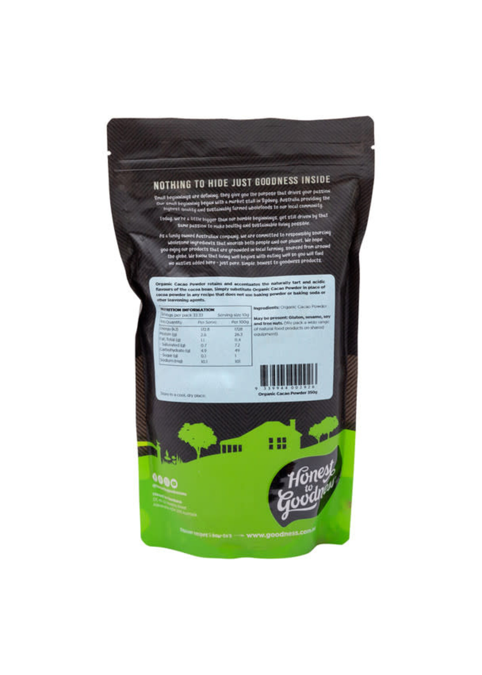Honest To Goodness Honest to Goodness Organic Cacao Powder 350g