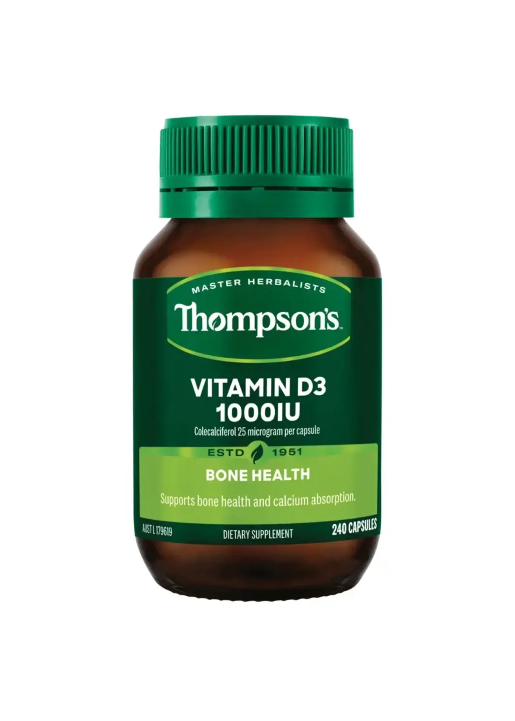 Thompson's Thompsons Vitamin D3 1000iu 240 caps