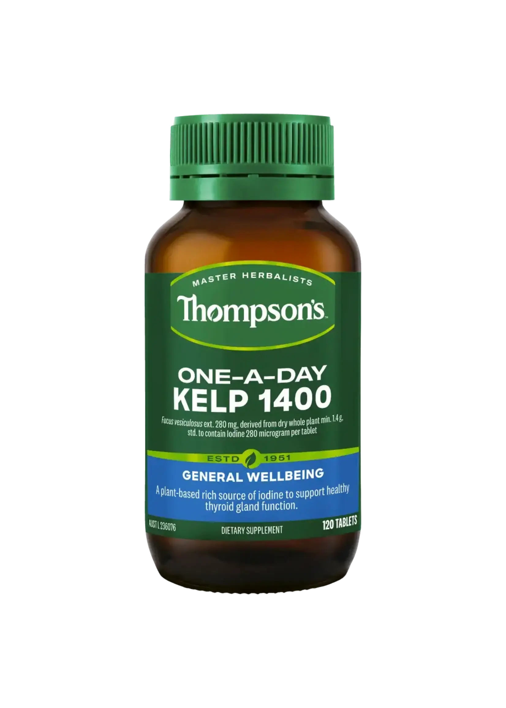 Thompson's Thompsons One a day Kelp 1400 120 tabs