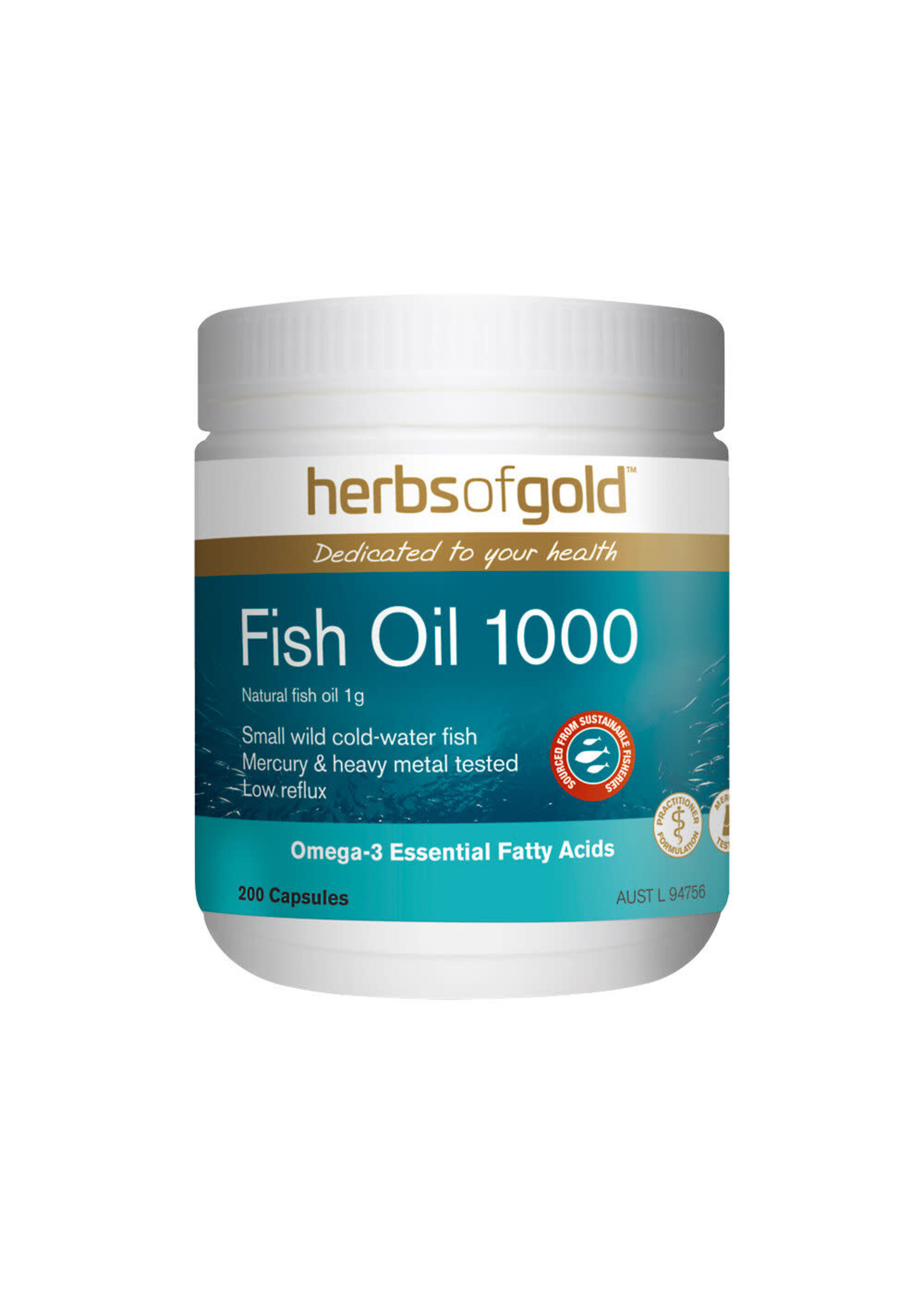 Herbs of Gold Herbs of Gold Fish Oil 1000 200caps